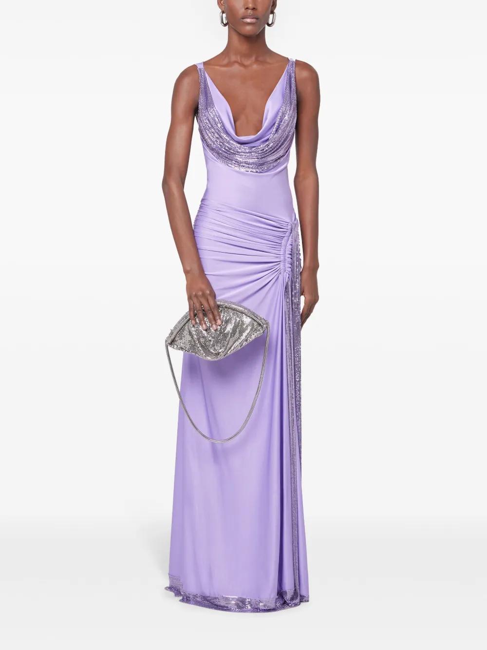 chainmail-detailing maxi dress Product Image