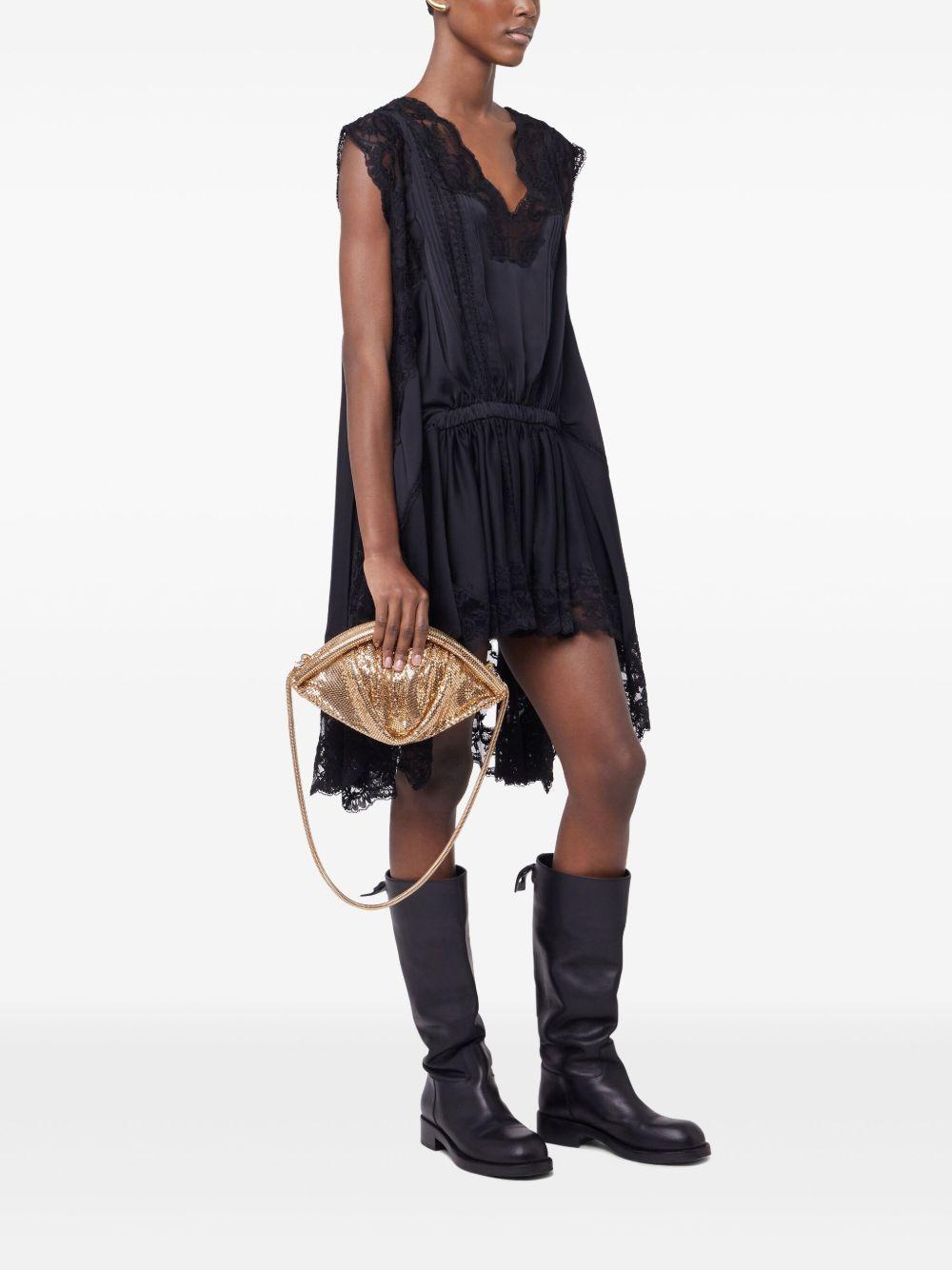 lace satin dress Product Image