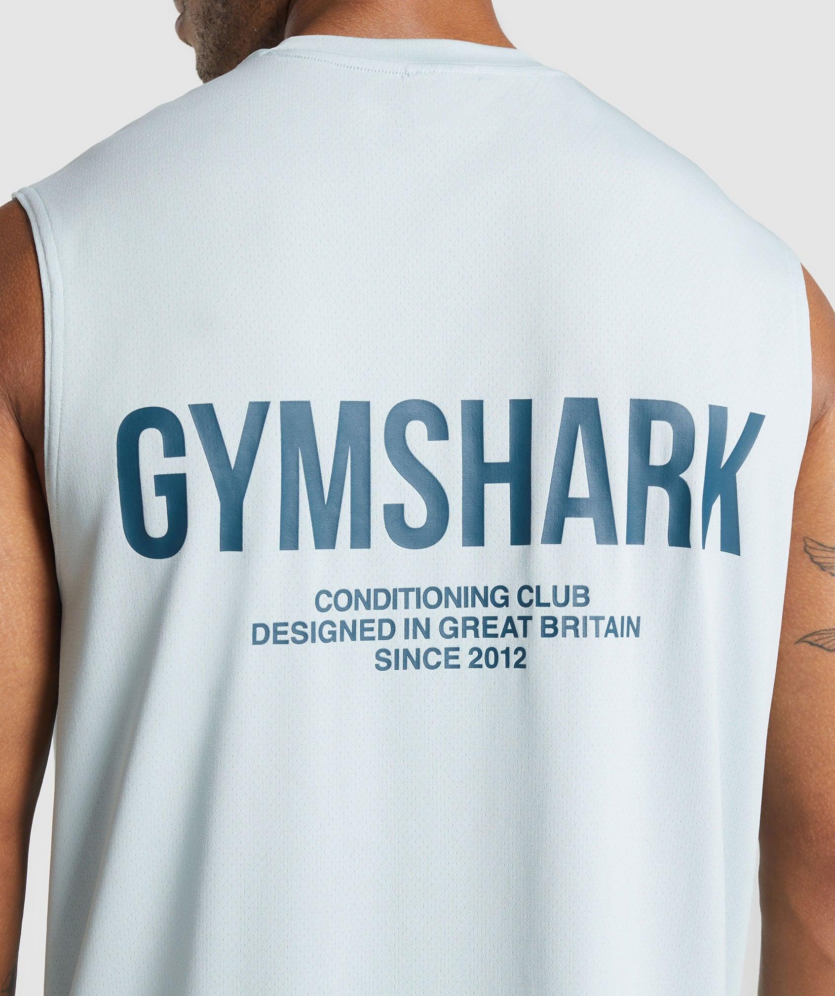Gymshark Conditioning Club Tank - Cool Blue Male Product Image