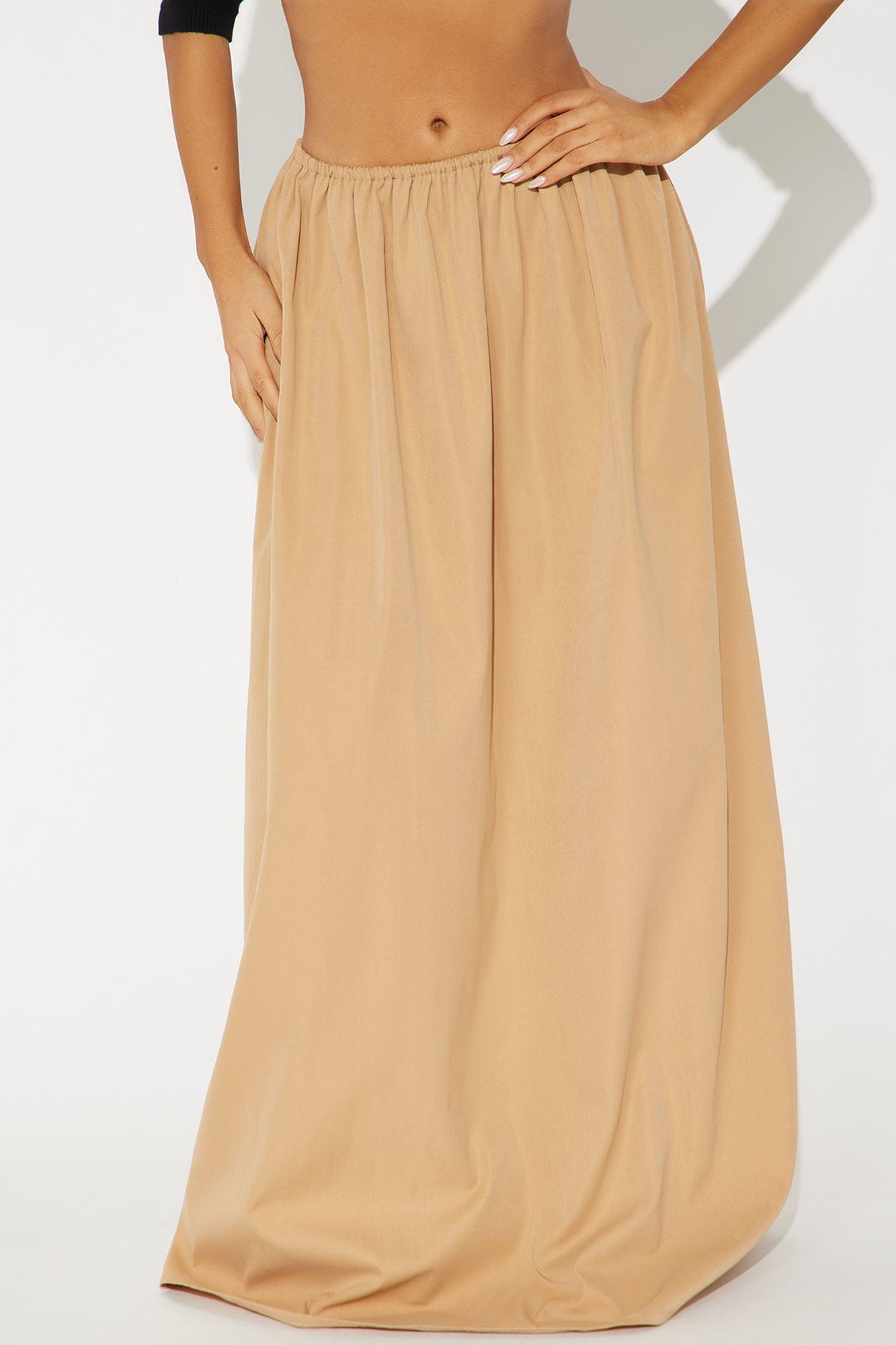 Kellina Maxi Skirt - Khaki Product Image