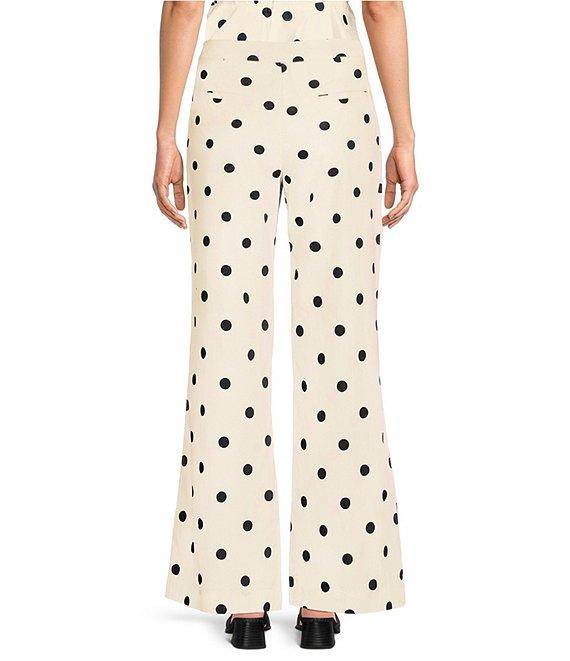 Mestiza New York Taylor Coordinating Polka Dot High Waisted Flare Leg Pants Product Image