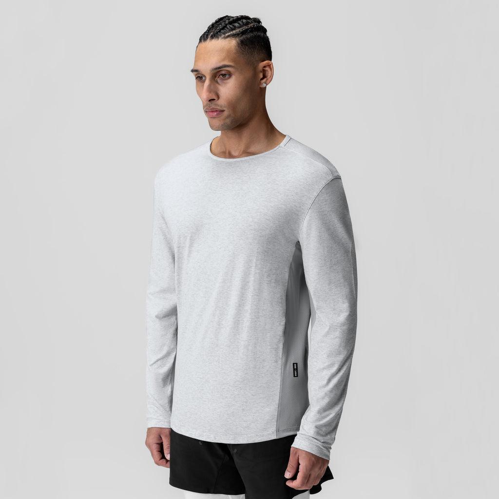 1058. Creora® Cotton Modal Long Sleeve - Heather Grey Product Image