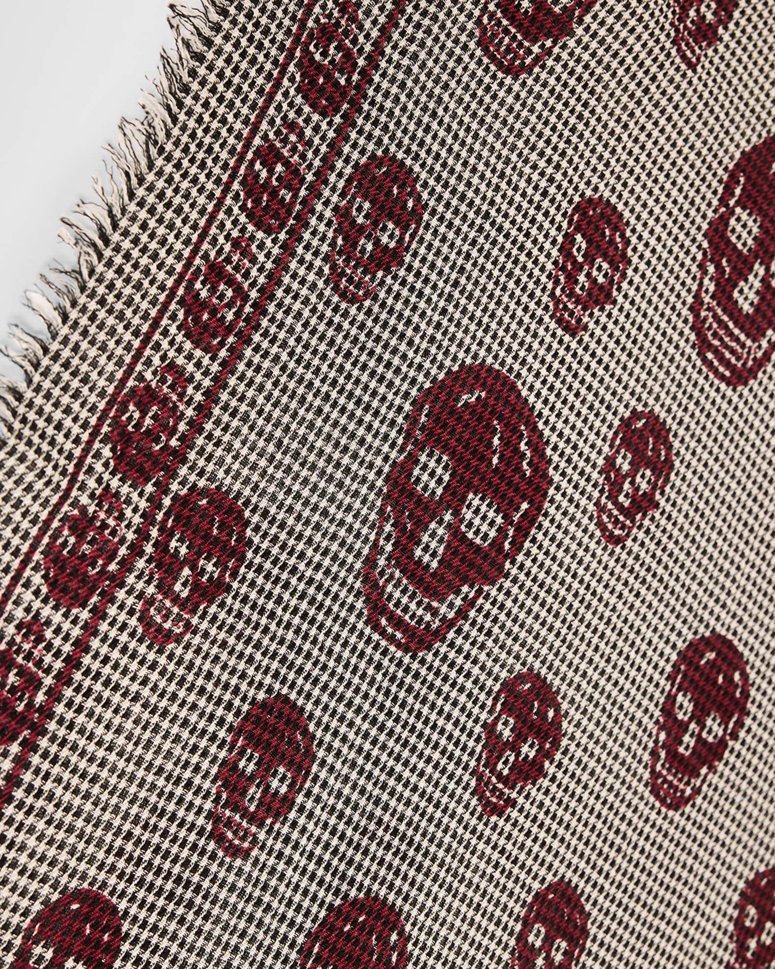 Mens Skull Dogtooth Foulard Product Image