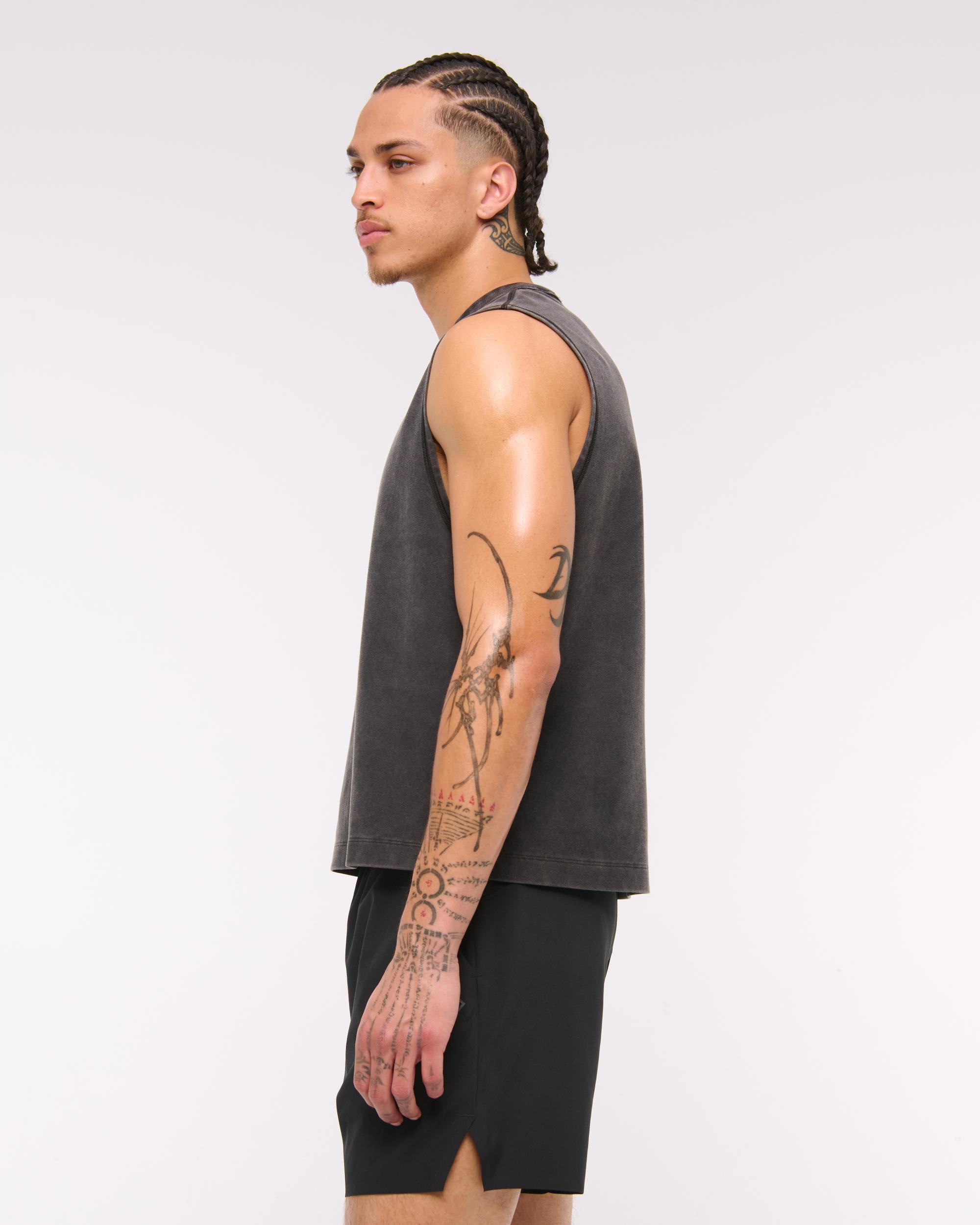 YPB Active Cropped Heavyweight Cotton Tank Product Image