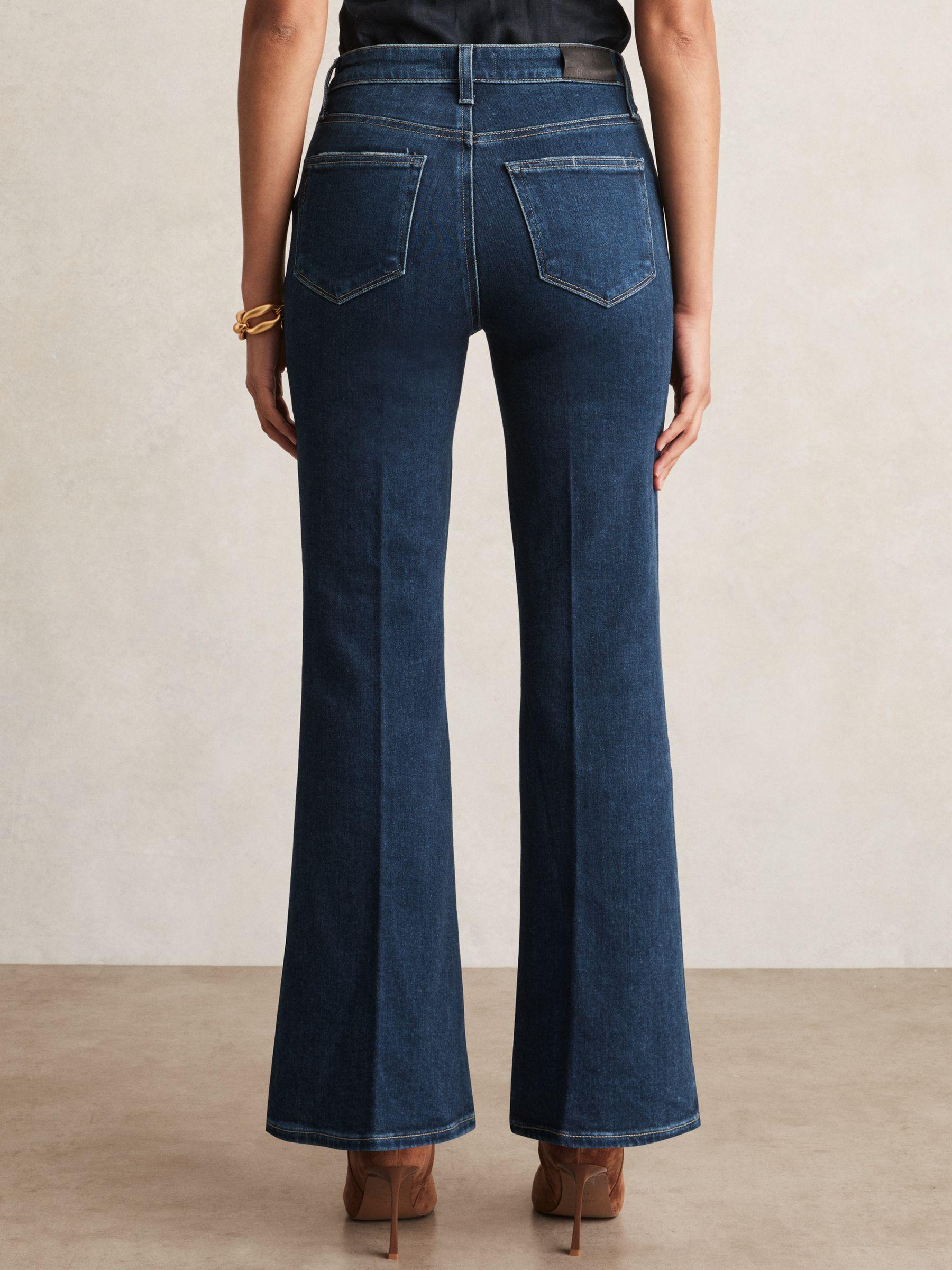 Paige High Rise Flared Jeans in Marciella Blue Product Image