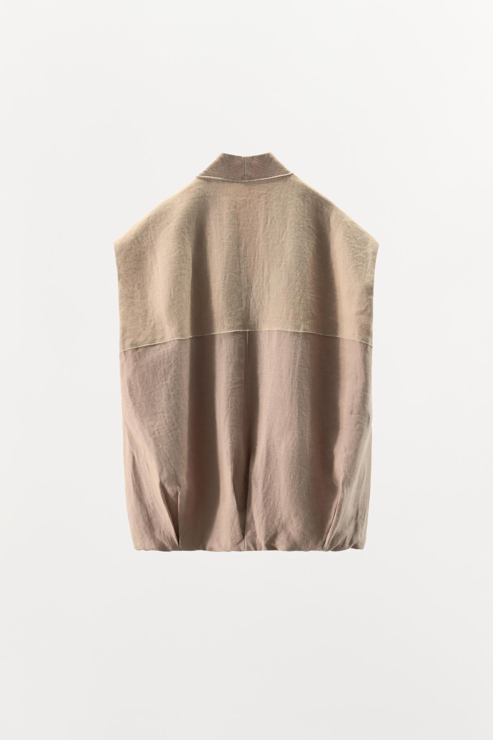 LIMITED EDITION 100% LINEN COMBINATION VEST Product Image