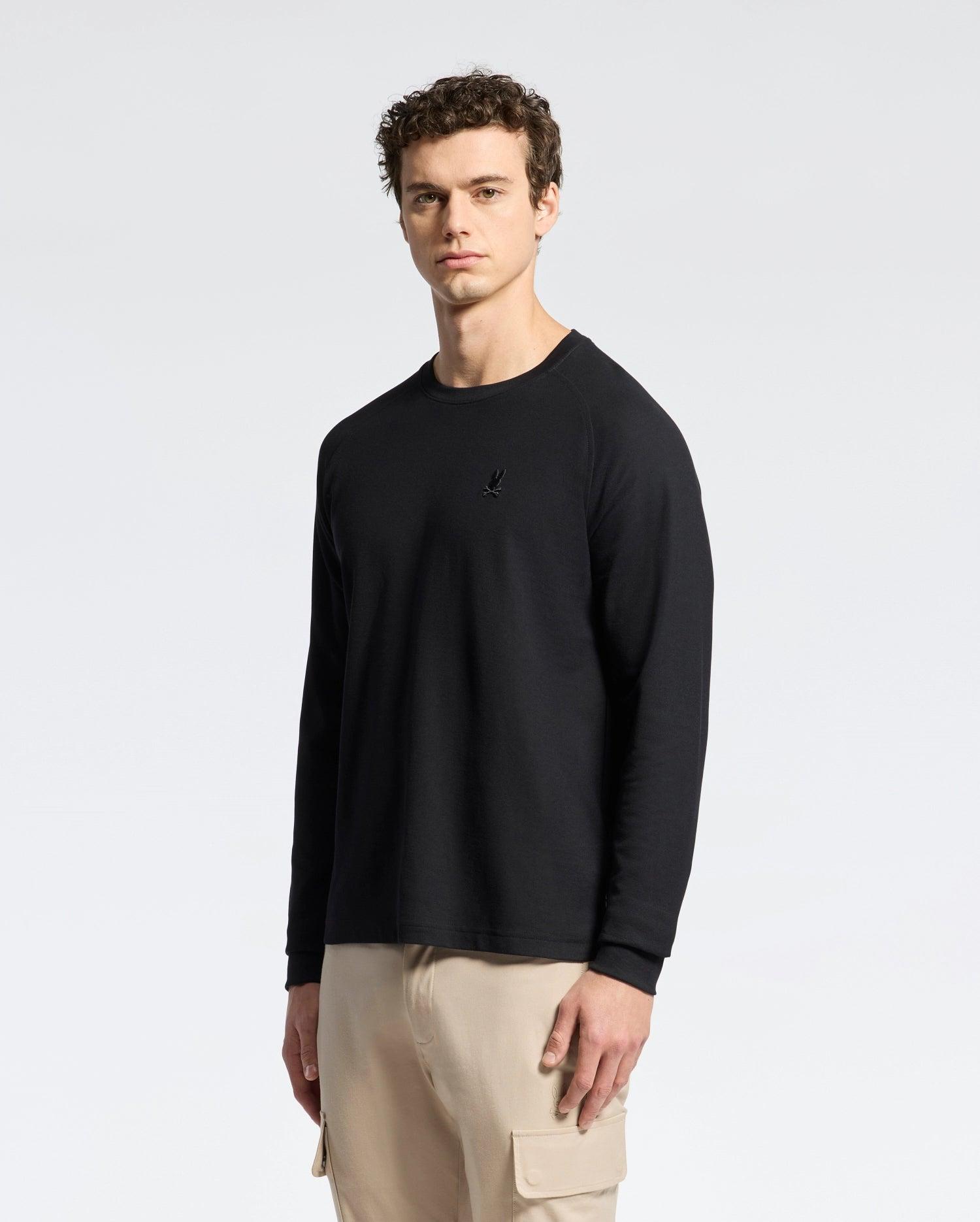 MENS TAYLOR PIQUE LONG SLEEVE TEE - B6T580F200 Male Product Image