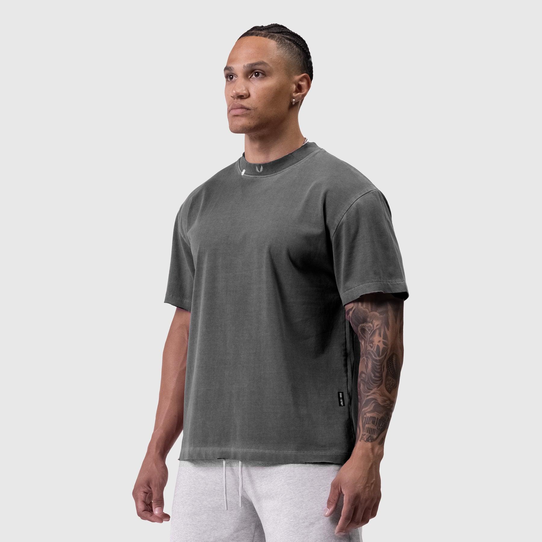 0797. Tech Essential™ Relaxed Tee - Faded Grey Product Image