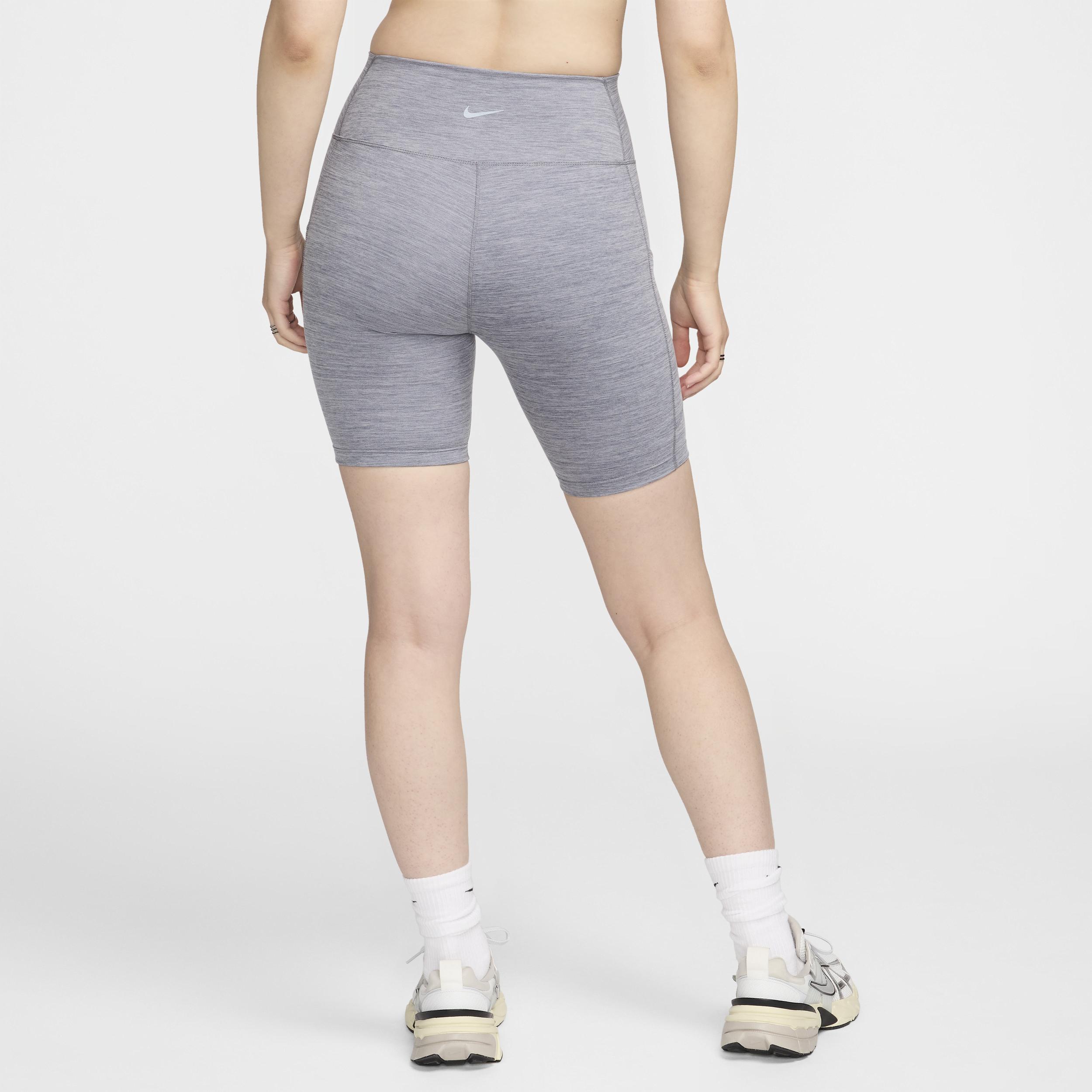 Nike Womens One High-Waisted 8 Biker Shorts with Pockets | FZ6758-084 Product Image