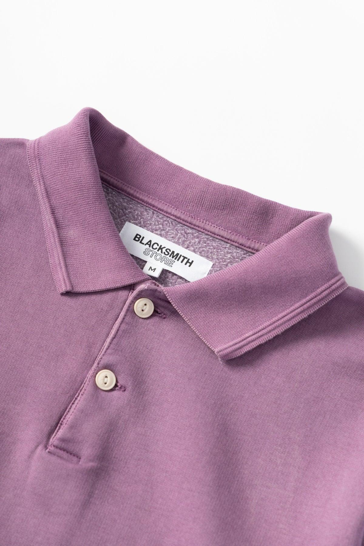 Blacksmith - Two Button Washed Rugby - Purple Product Image