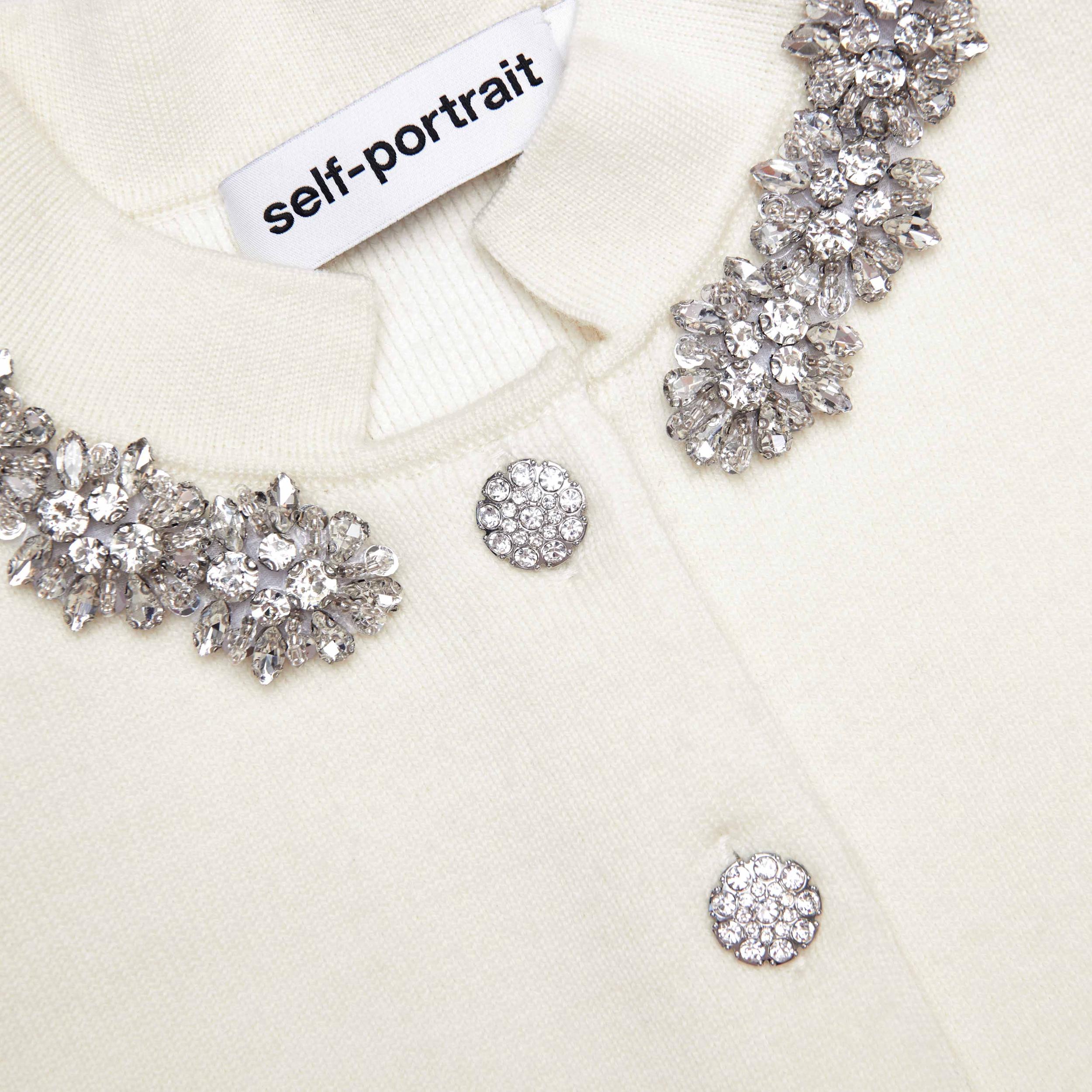 Cream Wool Peplum Knit Midi Dress Product Image