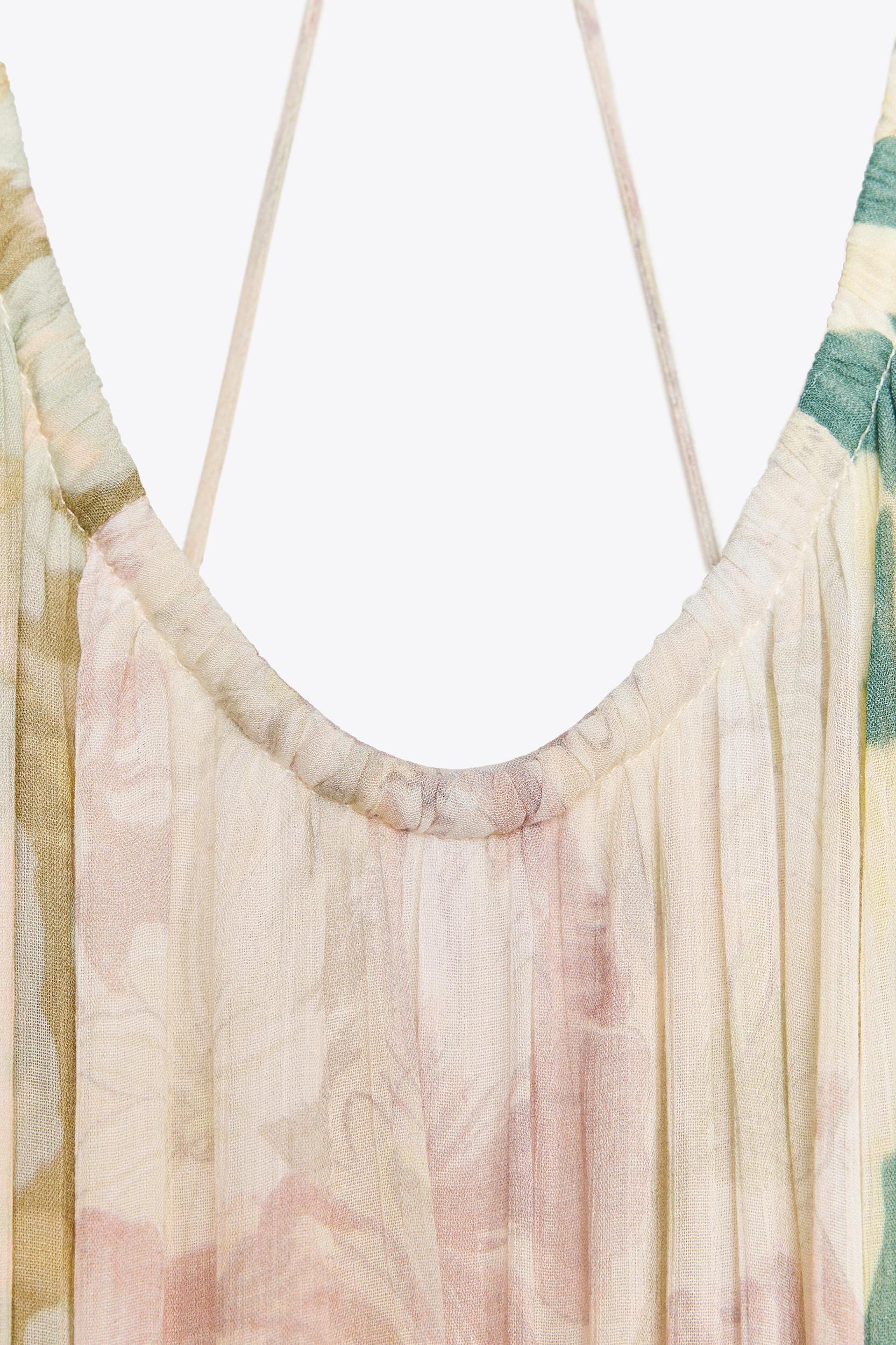 FLORAL PATCHWORK DRESS ZW COLLECTION Product Image