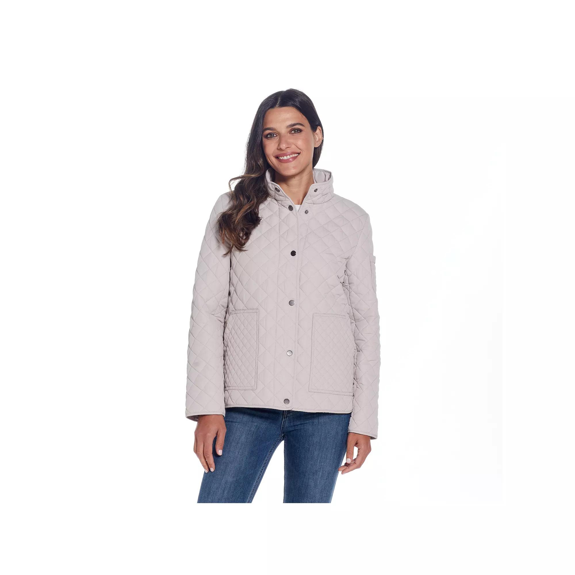 Women's Weathercast Mixed Diamond Quilted Modern Barn Jacket,  Product Image