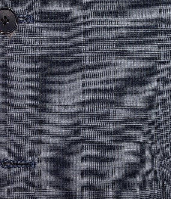 Armani Exchange Slim Fit Plaid Flat Front 2-Piece Suit Product Image