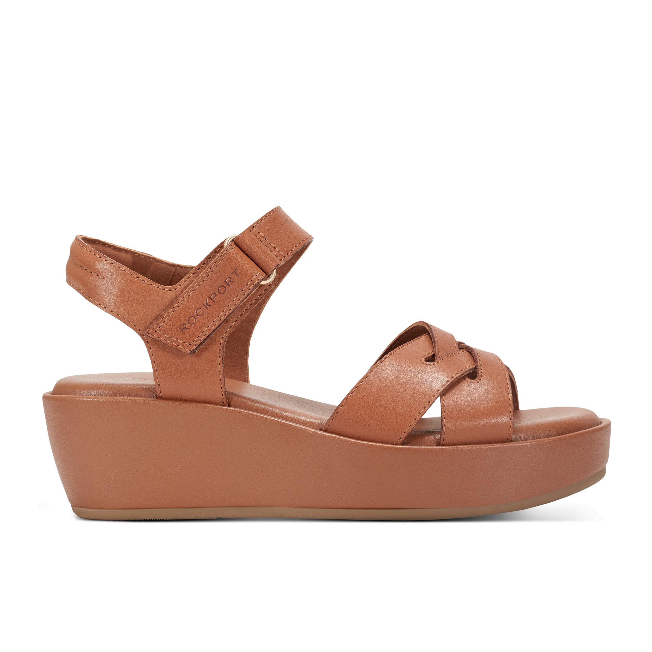Women's Amira Strappy Open Toe Casual Wedge Sandals Product Image