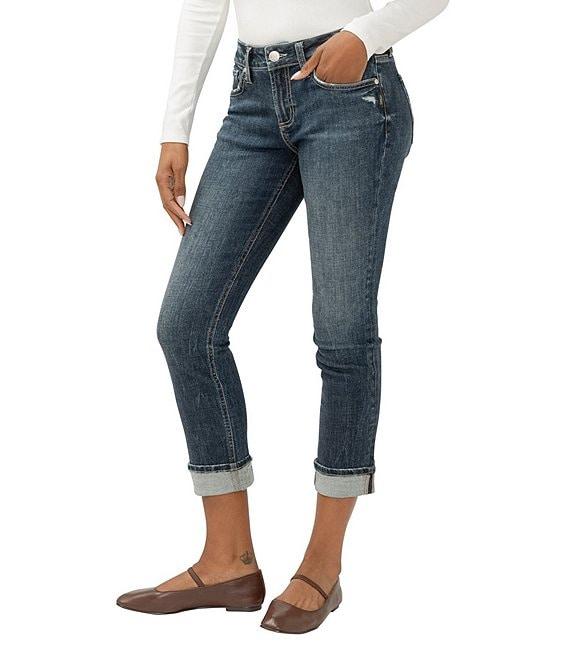 Silver Jeans Co. Suki Straight Capri Curvy Fit Denim Jeans Product Image
