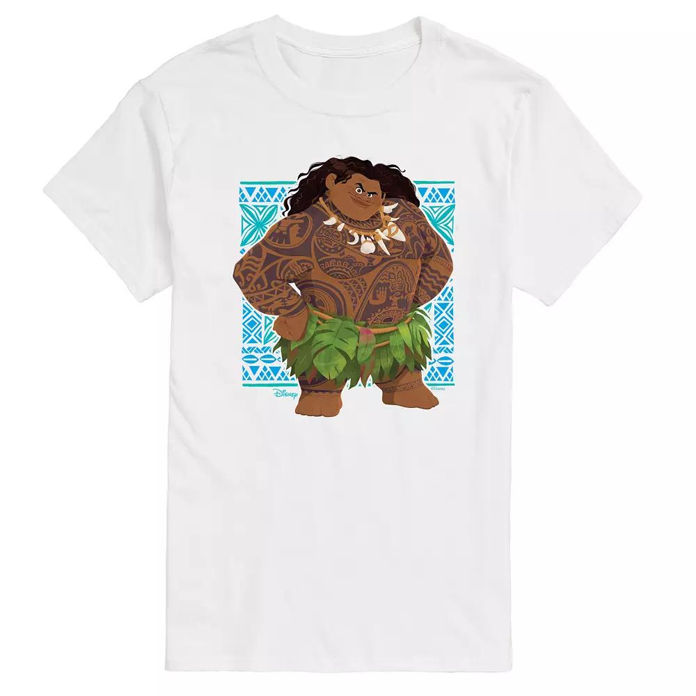 Disney's Moana 2 Men's Maui Portrait Tribal Graphic Tee,  Product Image