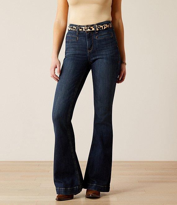 Ariat Alexa Stretch Denim Slim Fit High-Rise Flare Jeans Product Image