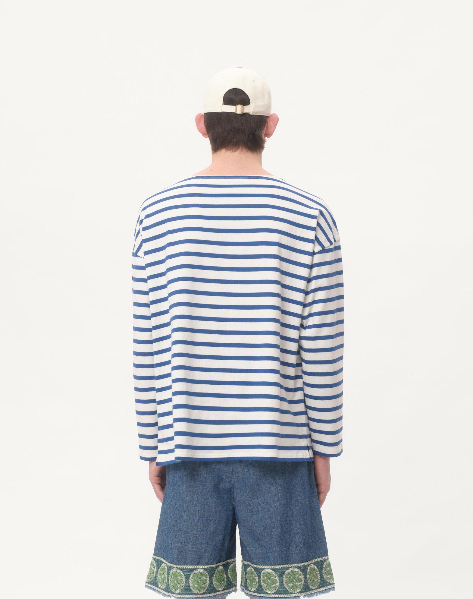 Long-Sleeved Cotton T-Shirt With Chez Valentino Print Product Image