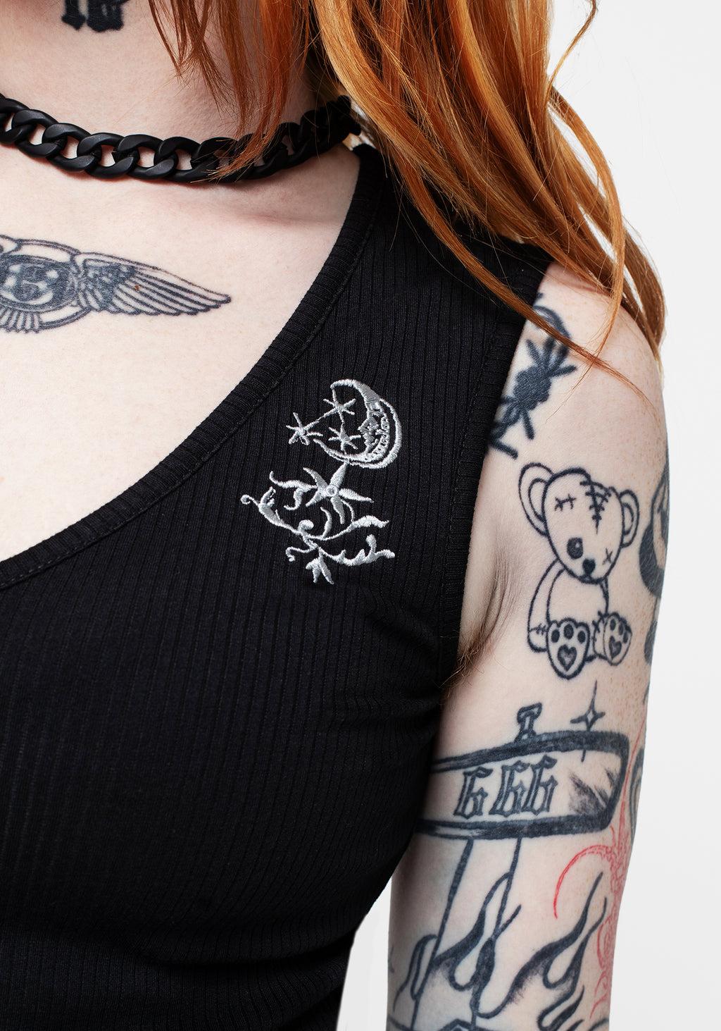 Moonflower V-Neck Vest Top Product Image