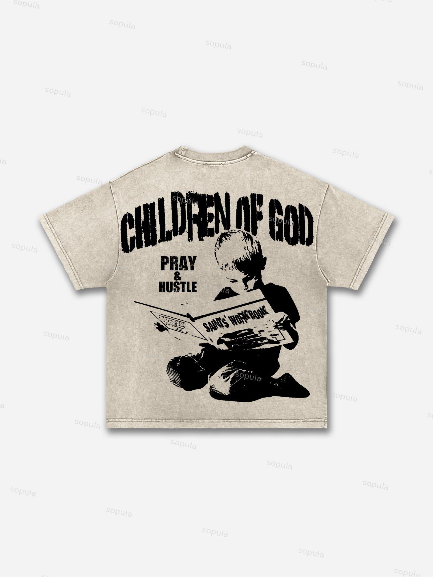 Fly By Choice x Space Station Graphic Acid Washed Retro T-Shirt Product Image