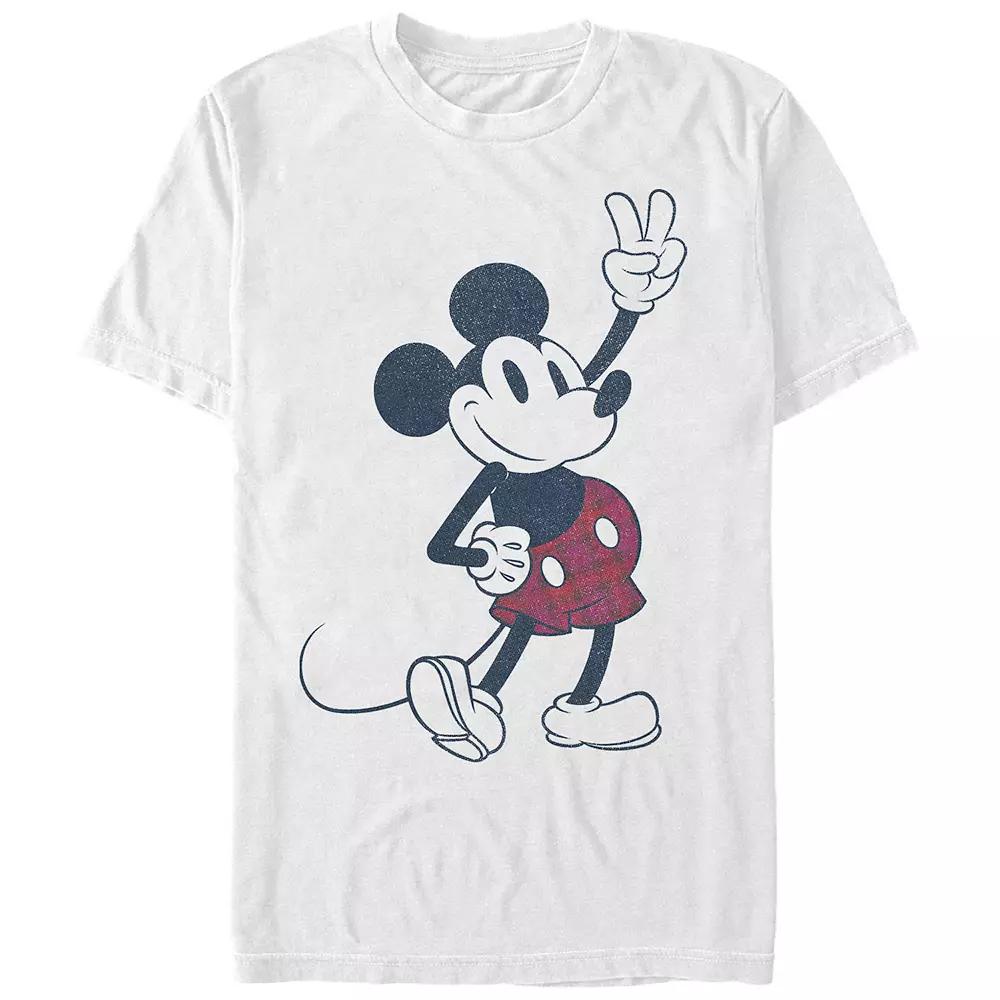 Men's Comfort Colors® Disney's Mickey Mouse Plaid Print Shorts Graphic Tee,  Product Image