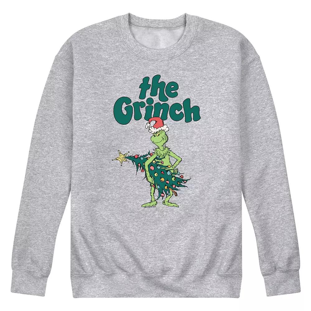 Men's Dr. Seuss The Grinch Tree Fleece Sweatshirt,  Product Image