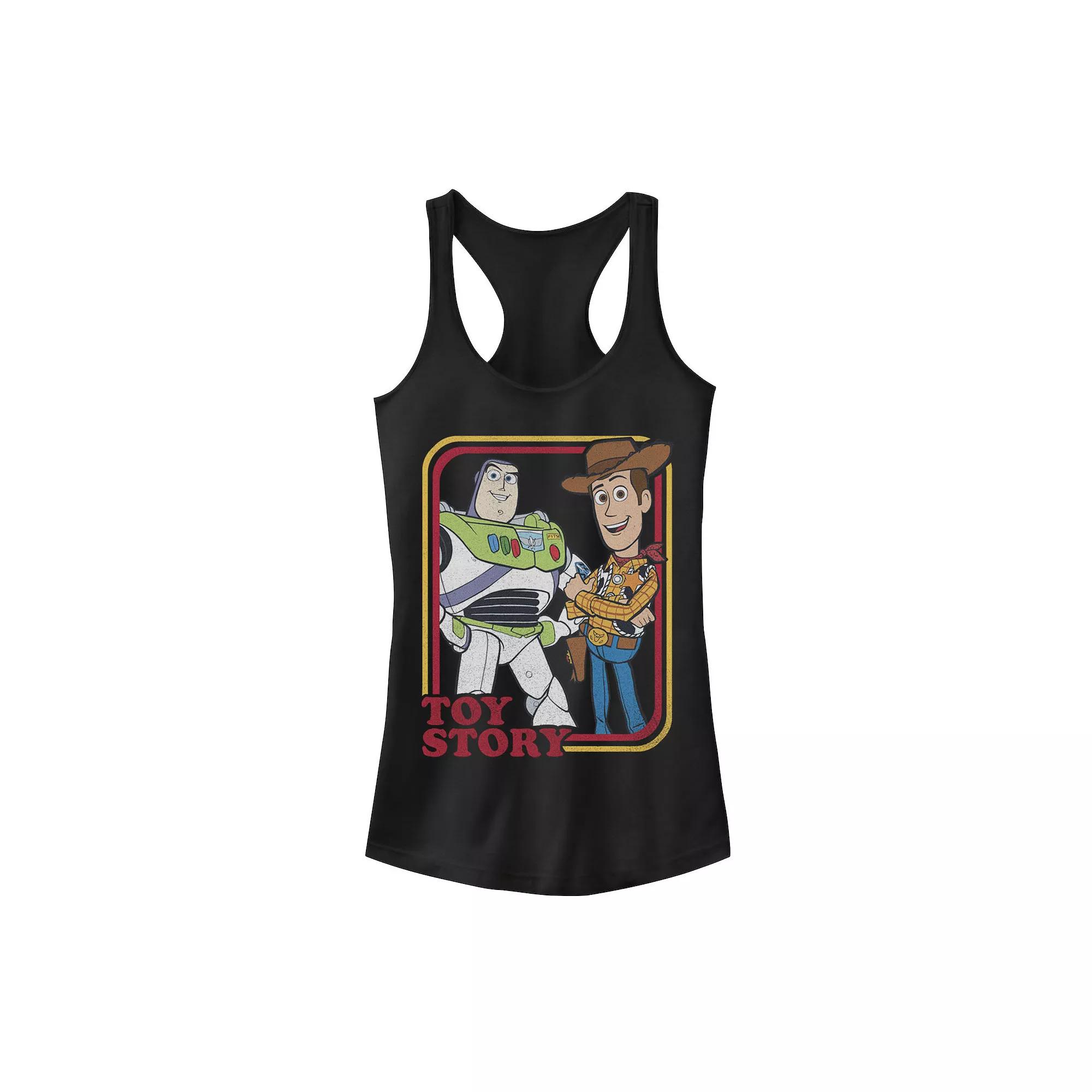 Disney / Pixar's Toy Story Buzz Lightyear & Woody Juniors' Buds Graphic Tank Top, Girl's,  Product Image