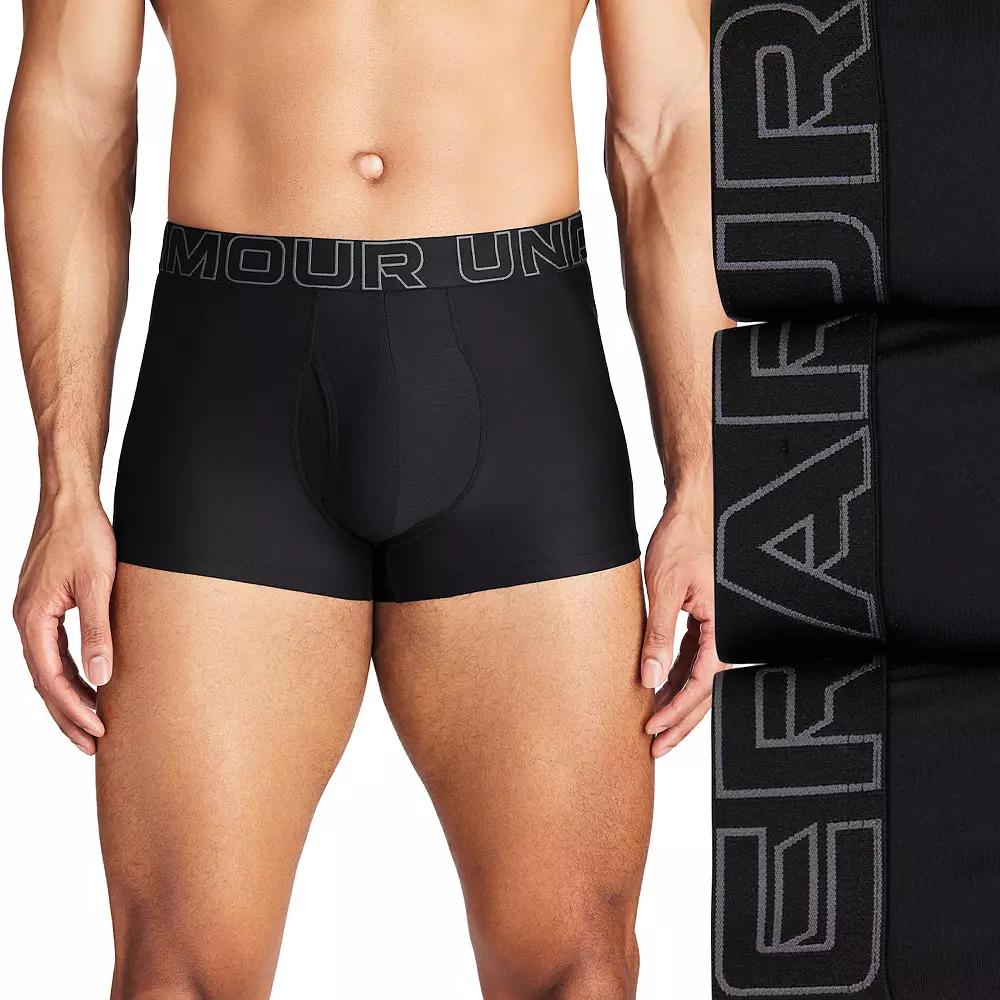 Men's Under Armour 3-pack Performance Tech 3-in. Boxer Briefs,  Product Image