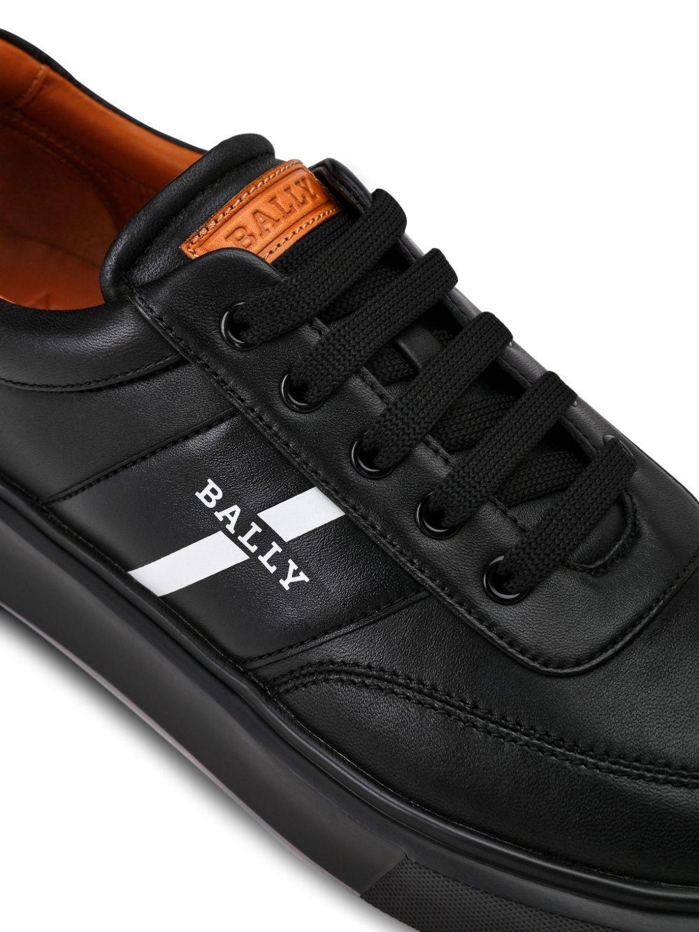 leather low-top sneakers Product Image