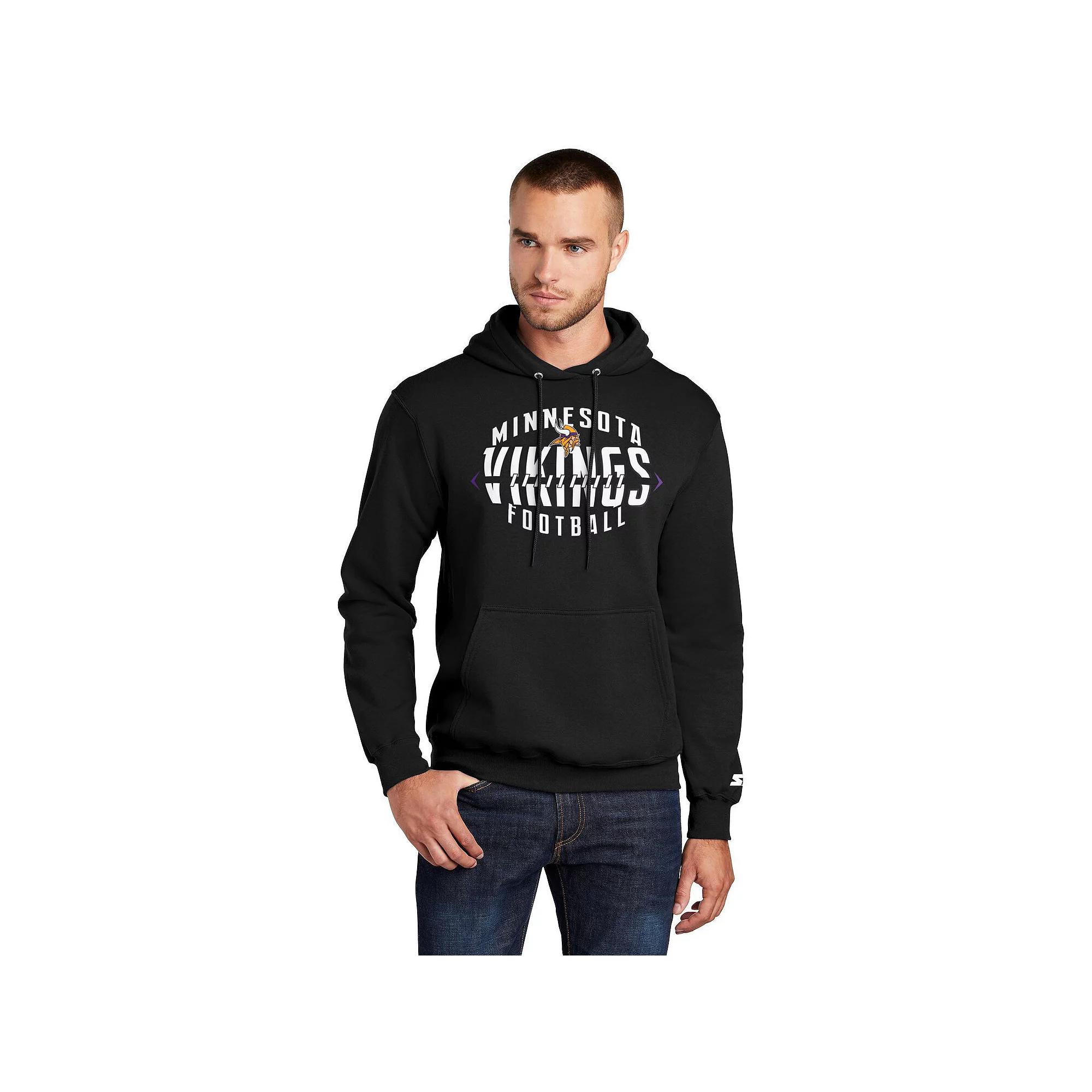 Men's Starter Black Minnesota Vikings Football Pullover Hoodie,  Product Image