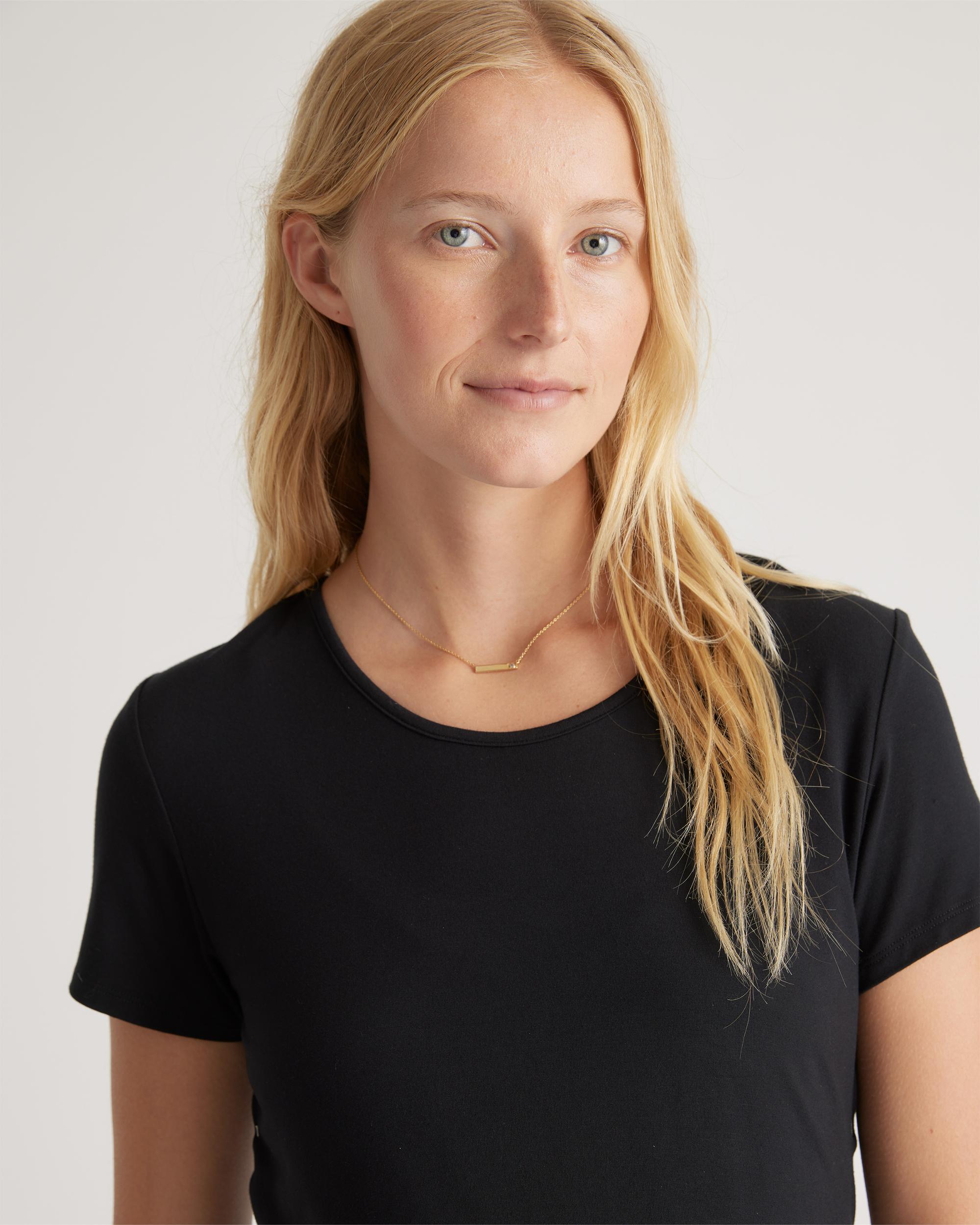 Quince | Women's Bamboo Jersey Maternity & Nursing Lounge Dress Product Image