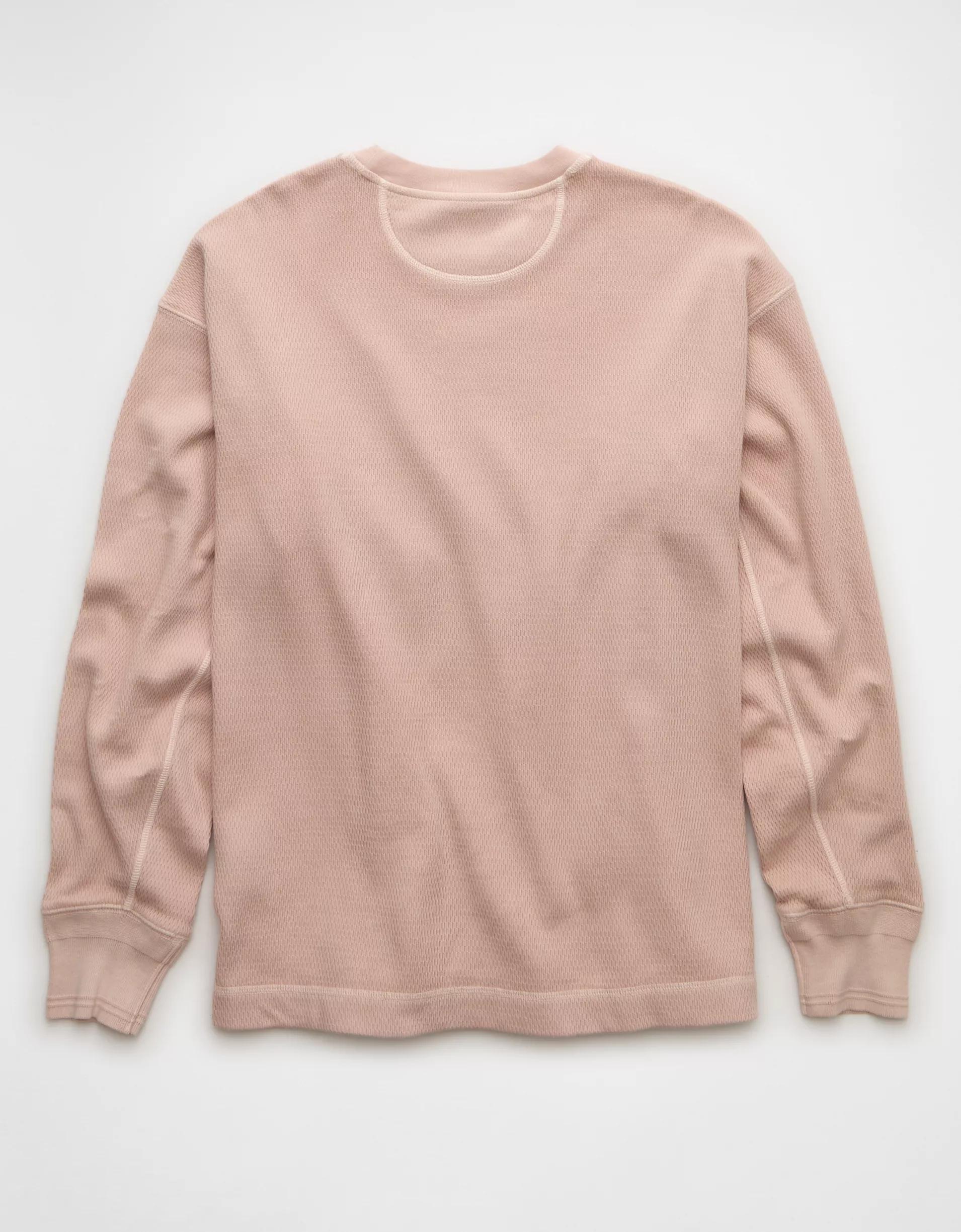 AE Boxy Washed Thermal Shirt Product Image