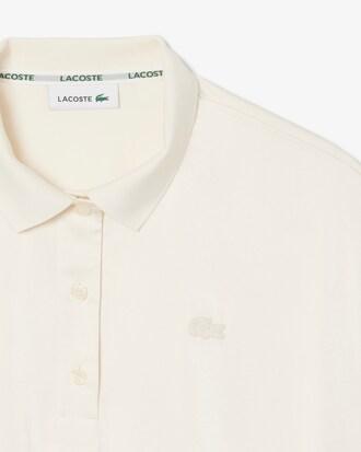 Oversized Silky Fluid Polo Shirt Product Image