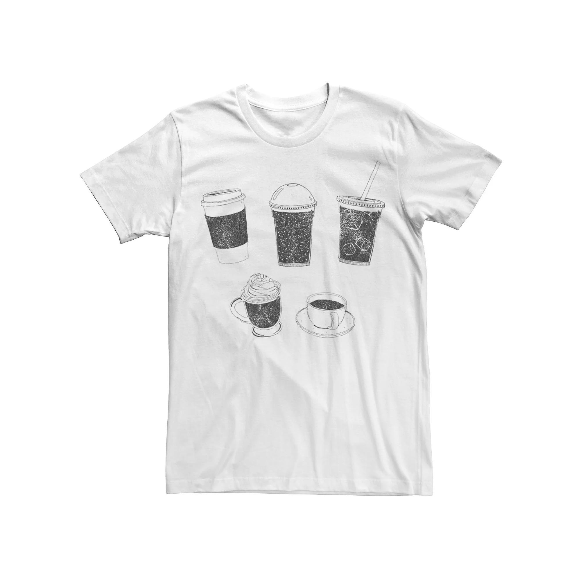 Men's Coffee Cups And Mugs Tee,  Product Image