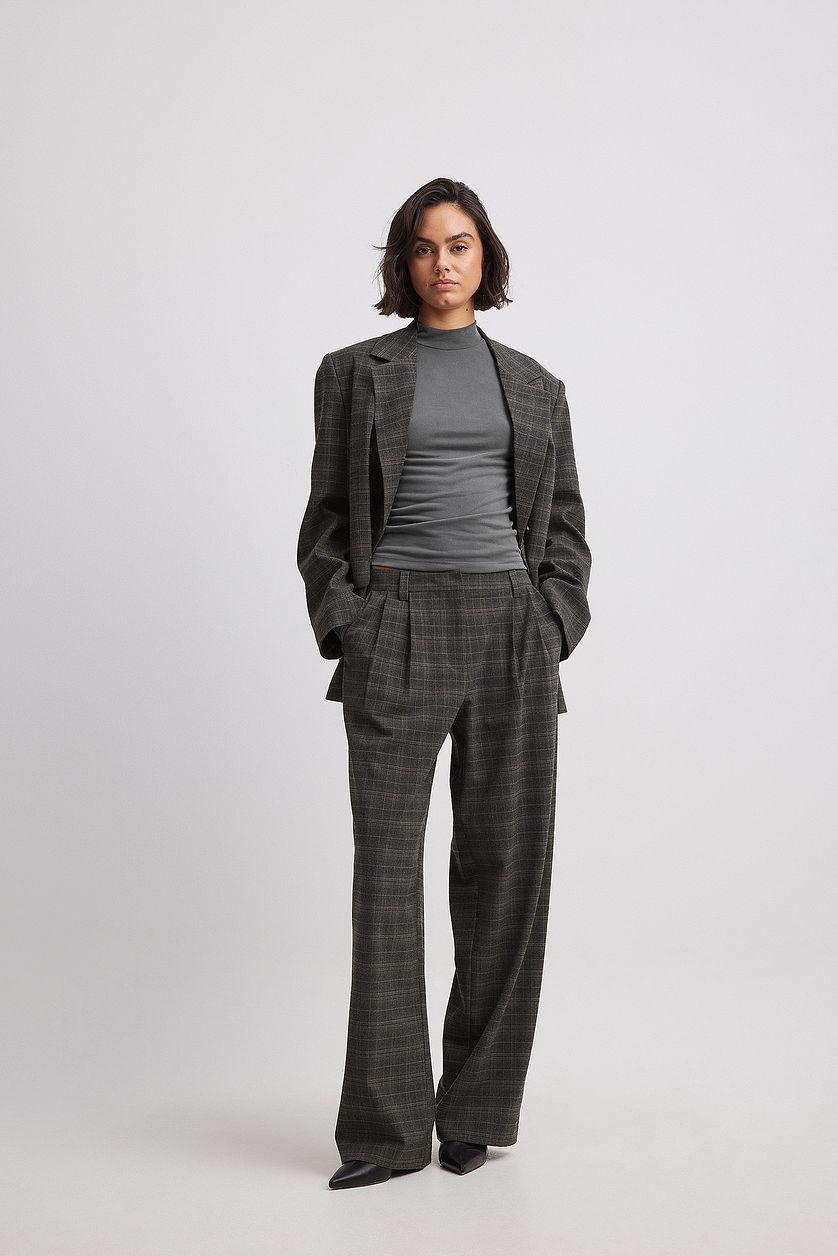 Turtleneck Jersey Top Product Image