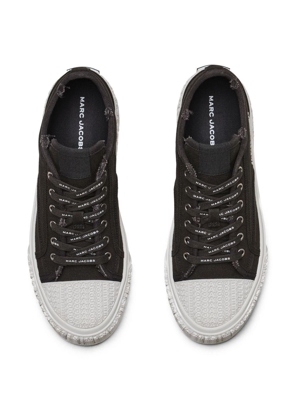 distressed canvas sneakers Product Image