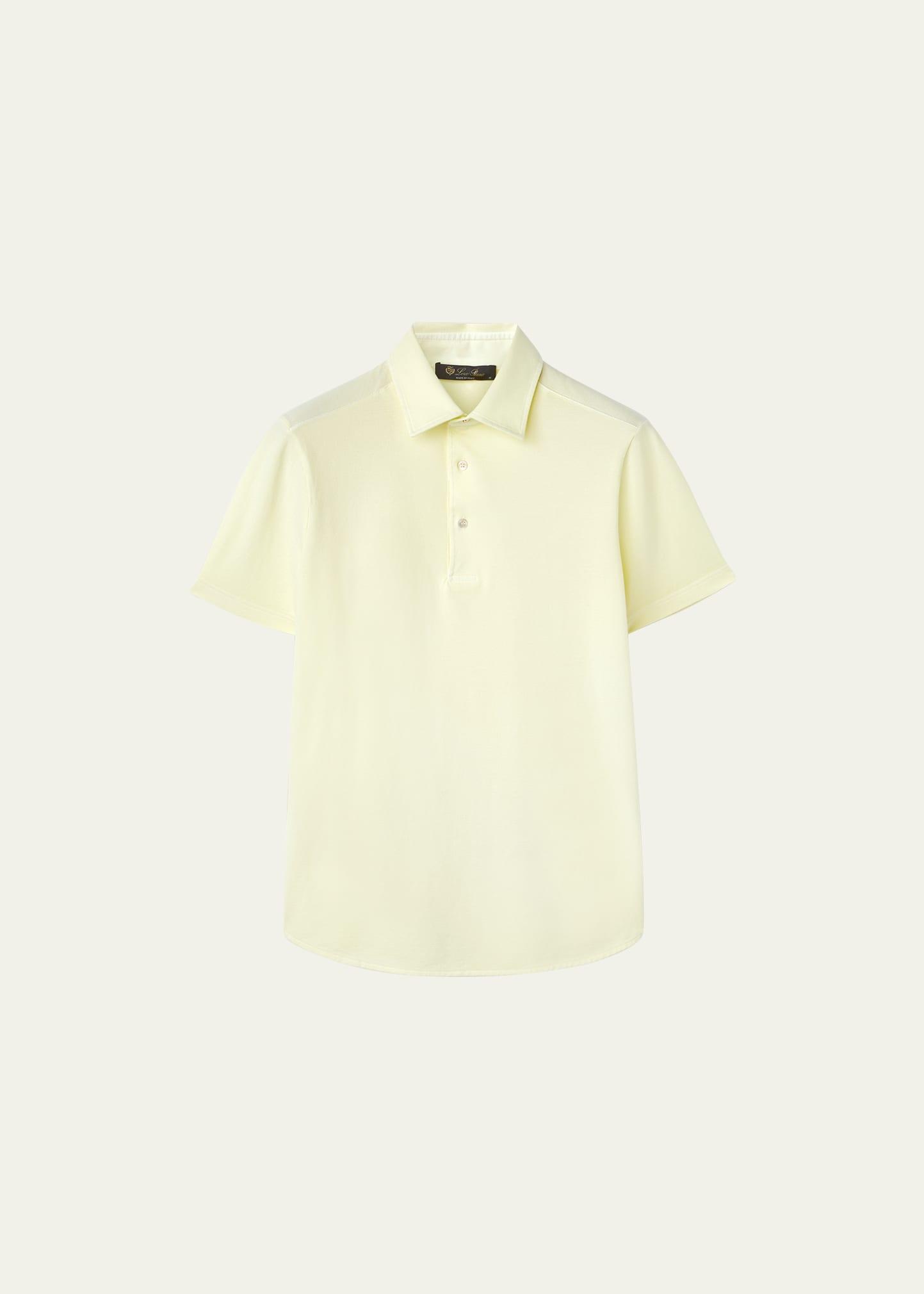 Men's Cotton Pique Polo Shirt Product Image