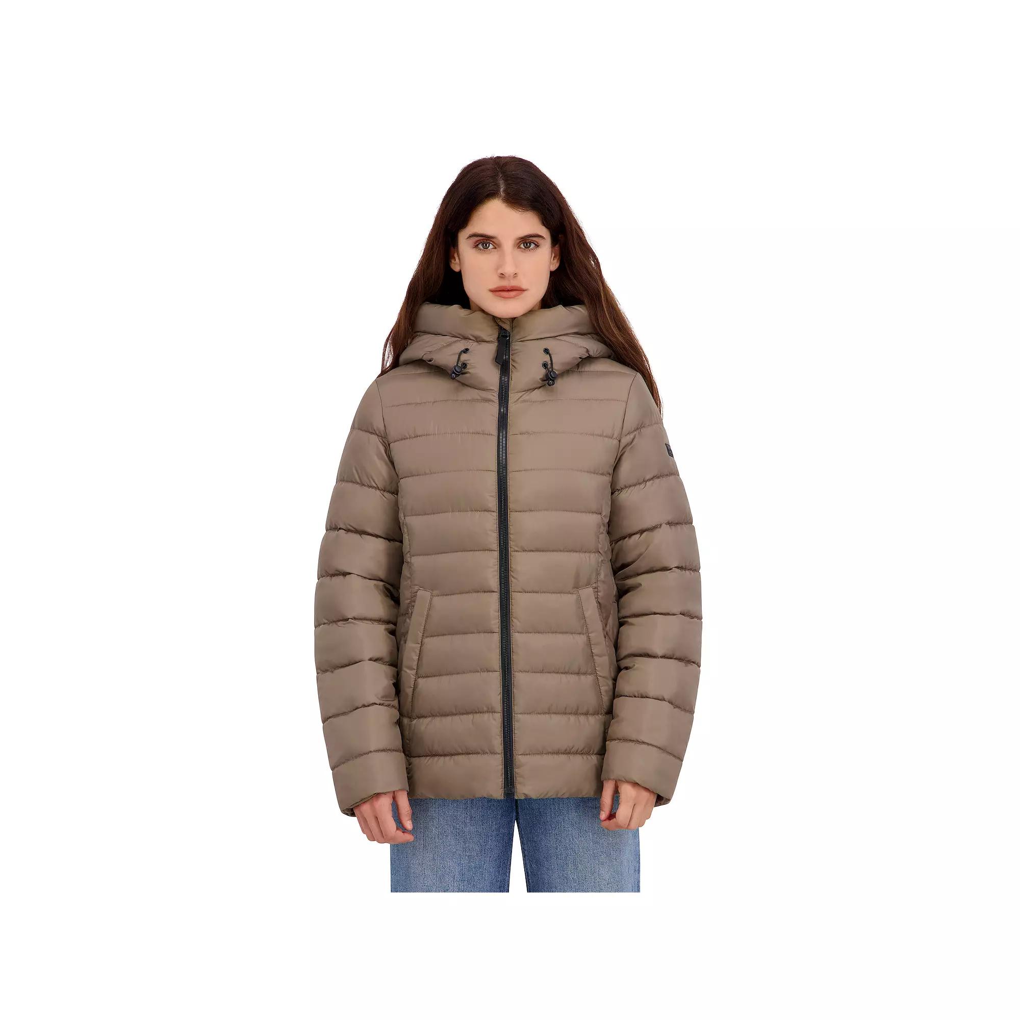 Women's Halitech Faux Fur Trim Puffer Jacket,  Product Image