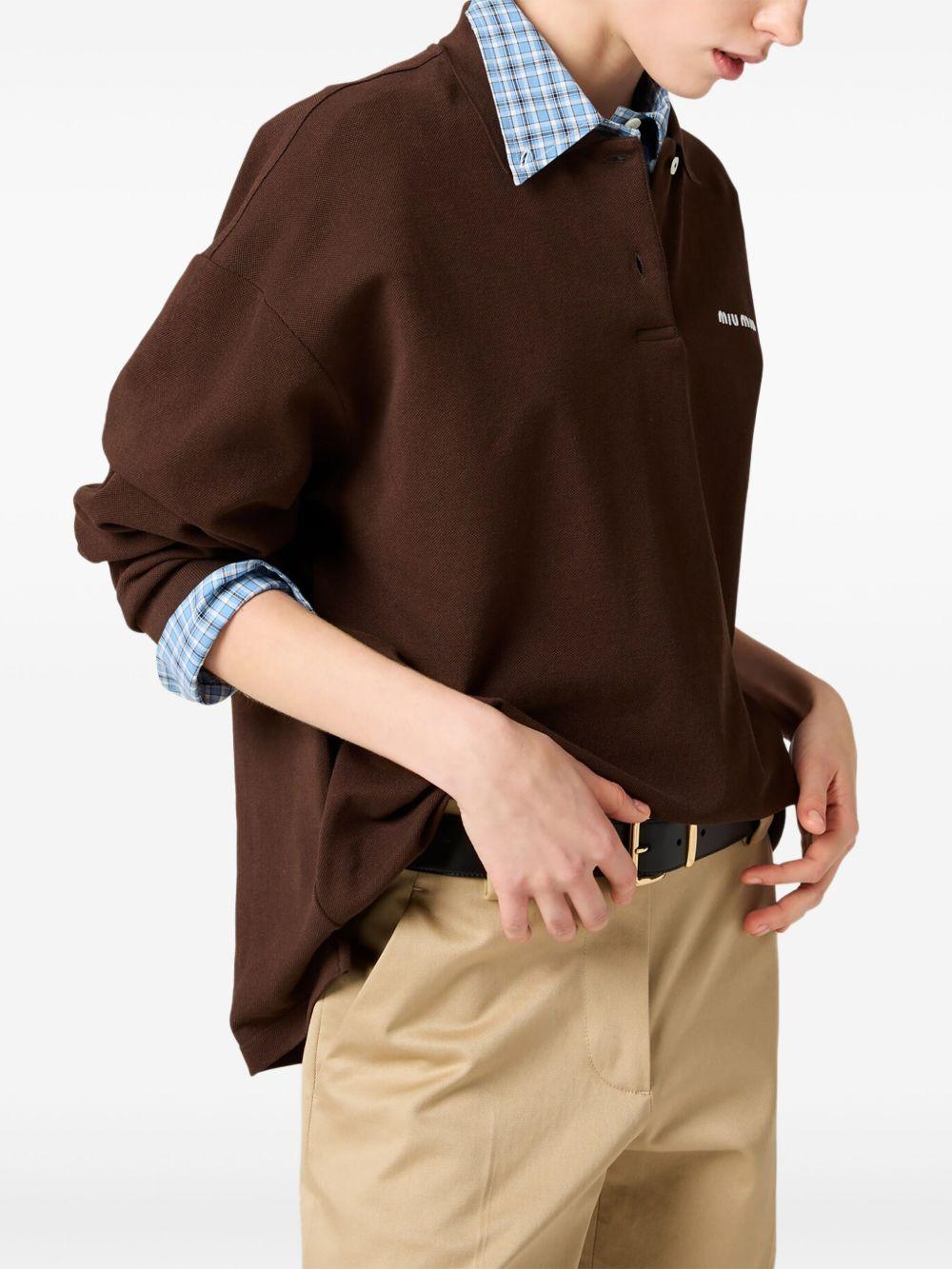 cotton piqué polo shirt Product Image