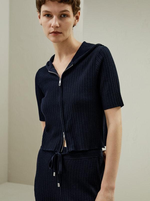 Oasis Knit Hoodie Product Image