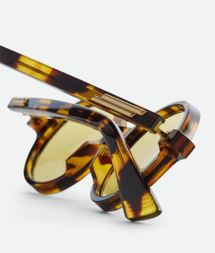Classic Round Sunglasses in Havana/yellow Product Image