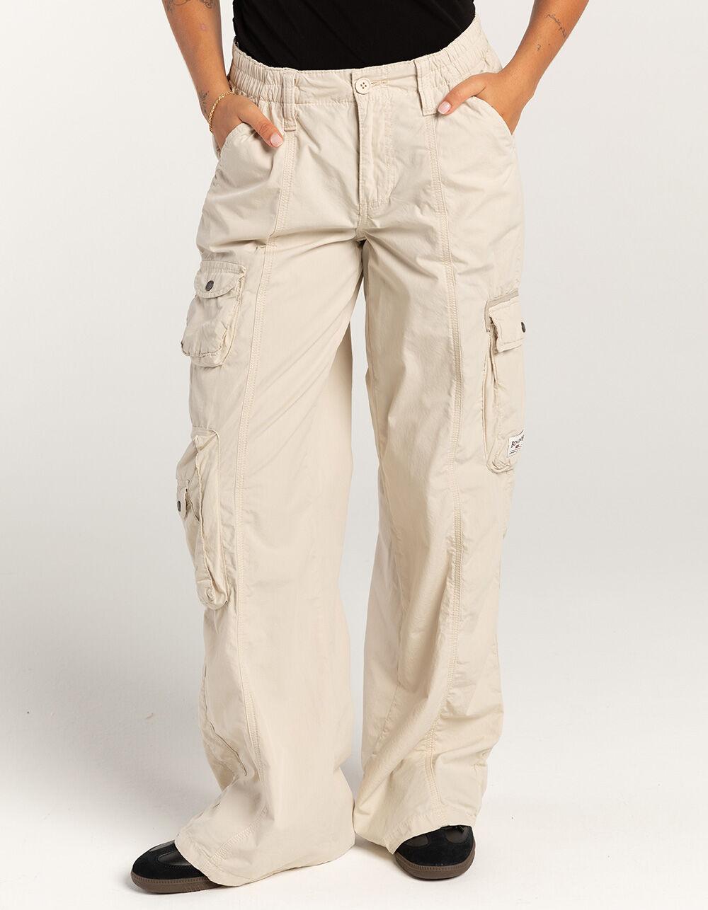 BDG Urban Outfitters Y2K Low Rise Womens Cargo Pants - ECRU Product Image