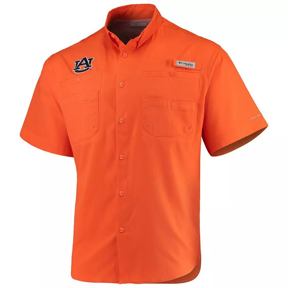 Men's Columbia Orange Auburn Tigers PFG Tamiami Shirt,  Product Image