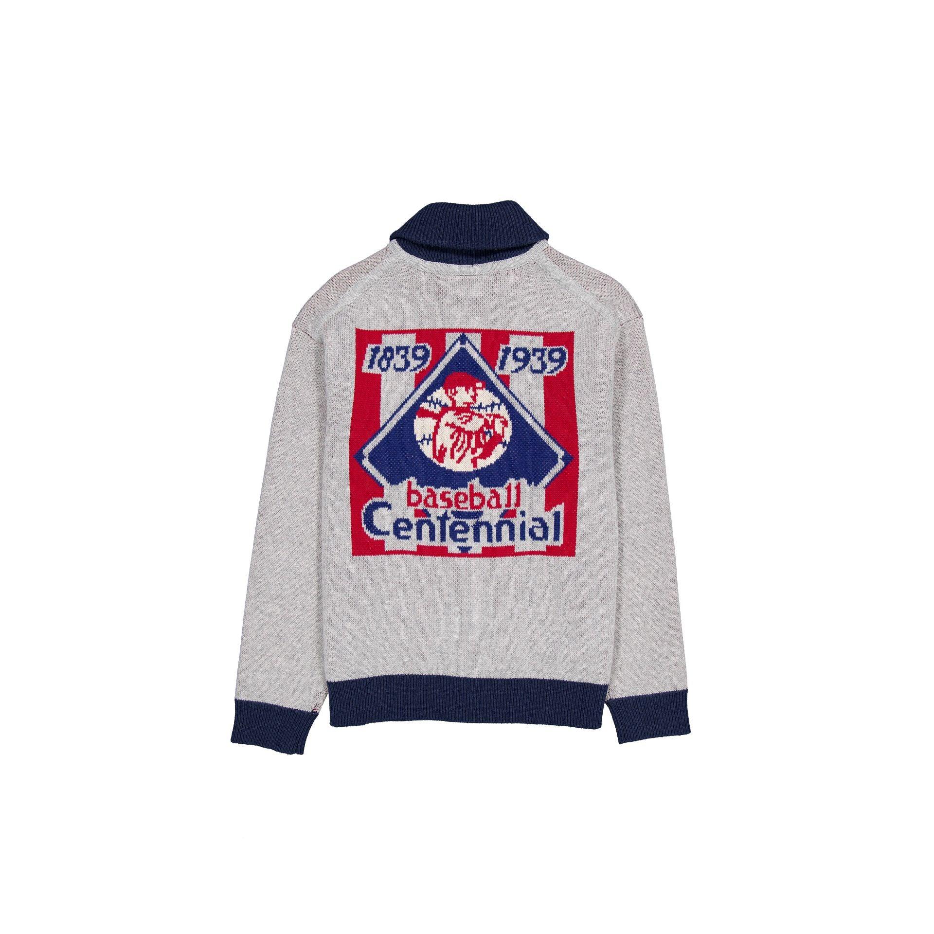New York Yankees Heather Gray Cowichan Cardigan Male Product Image