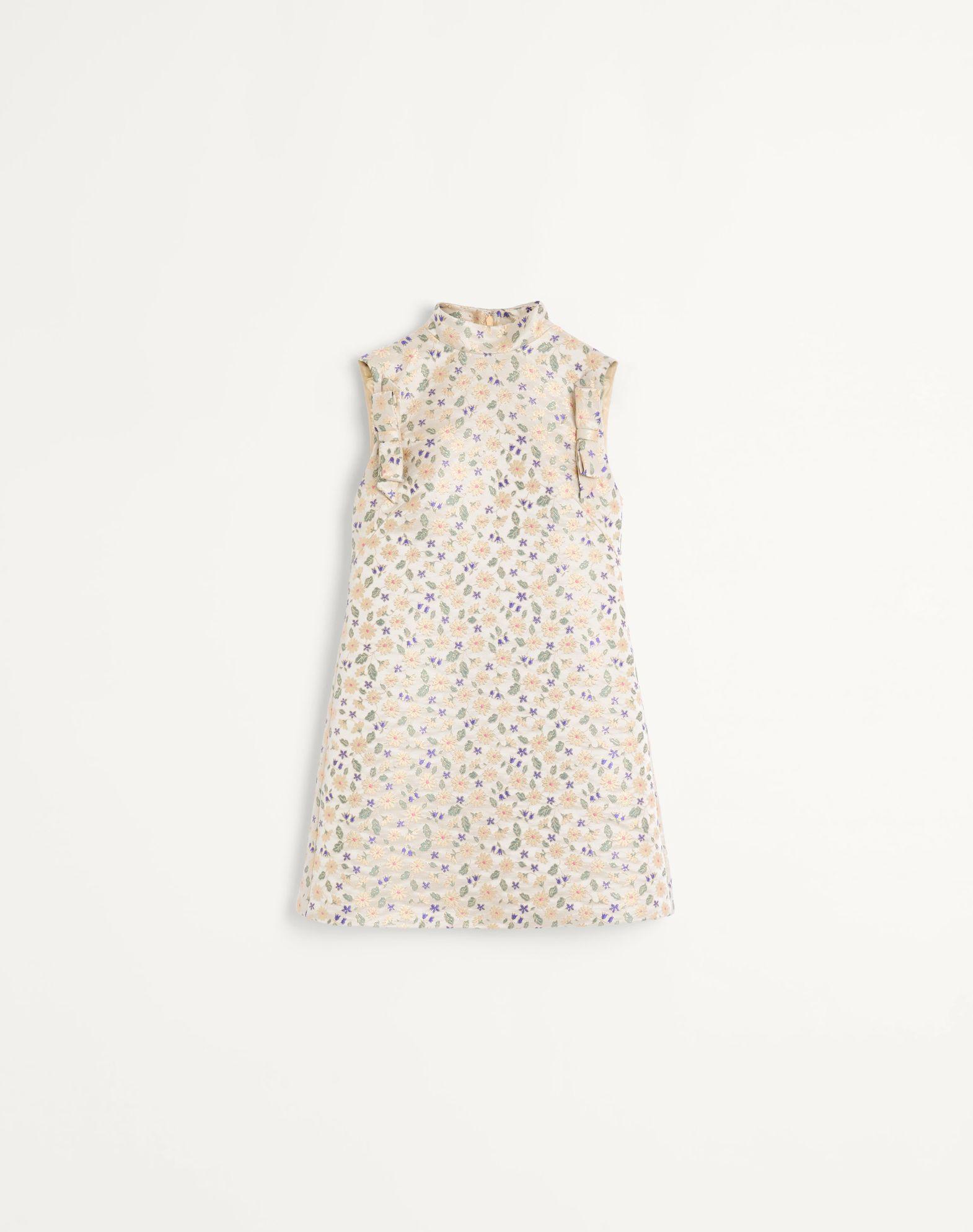 Short Dress In Garden Lurex Jacquard Product Image