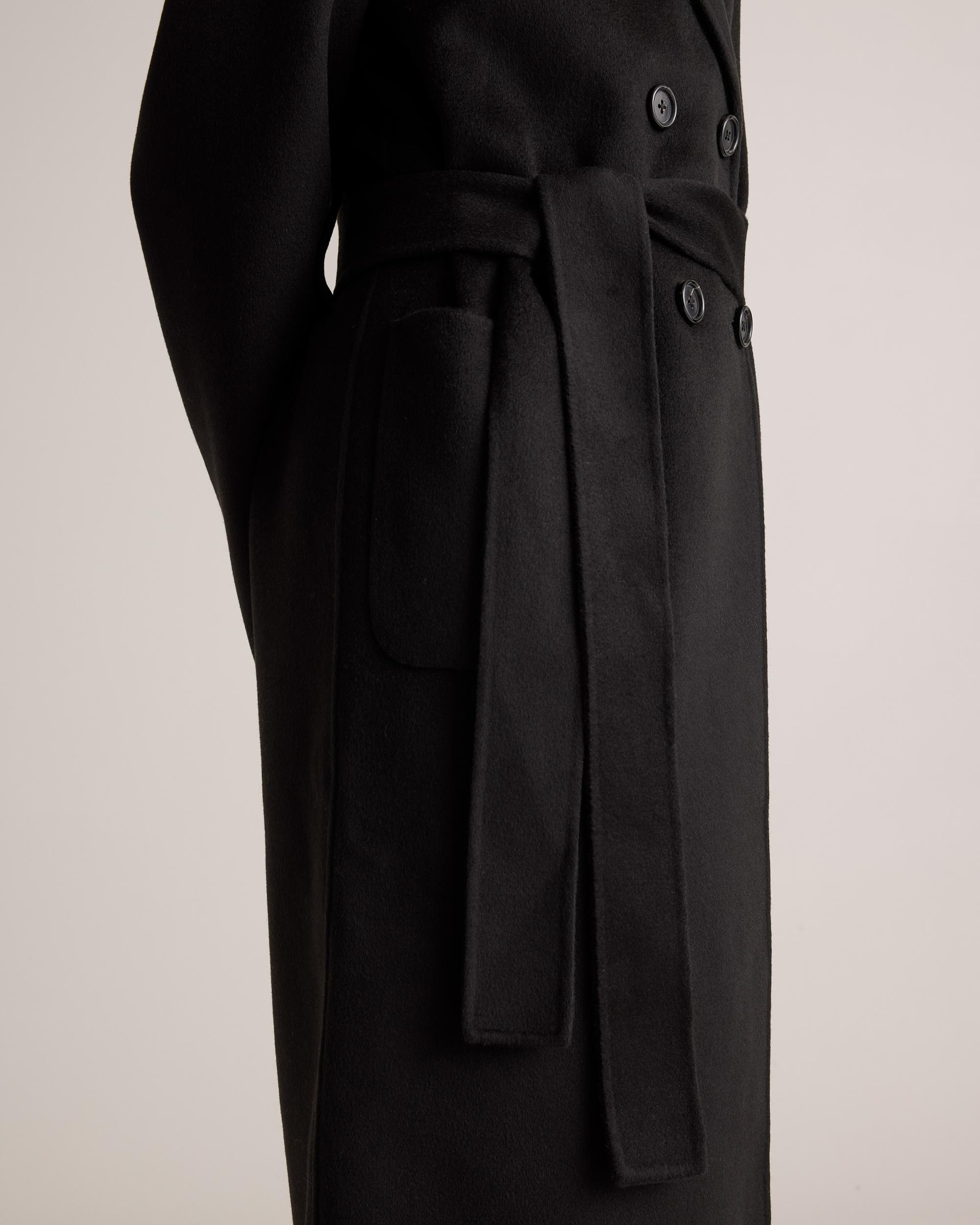 Quince | Women's 100% Mongolian Cashmere Double-Faced Double-Breasted Wrap Coat Product Image