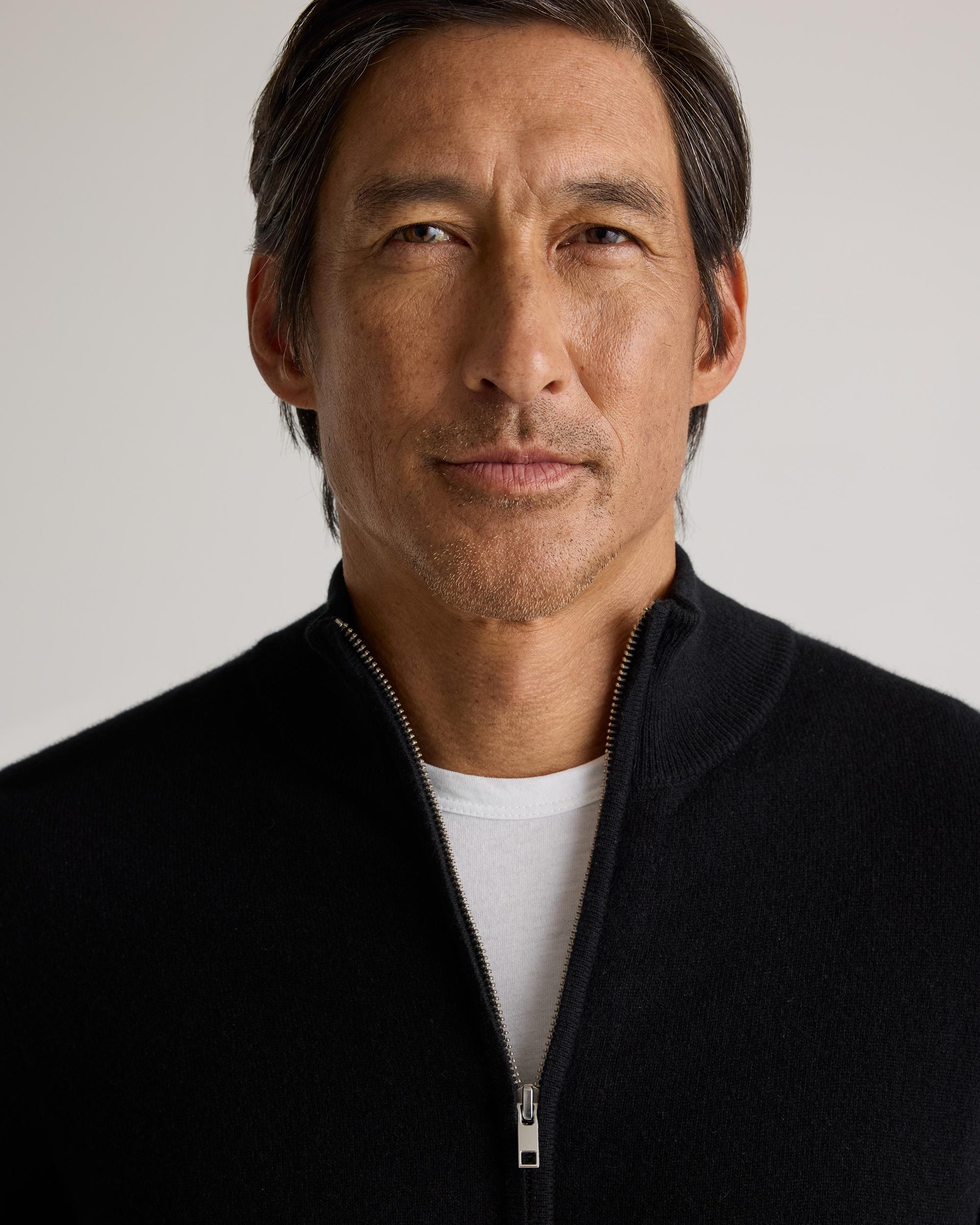 Quince | Men's Mongolian Cashmere Full Zip Sweater Product Image