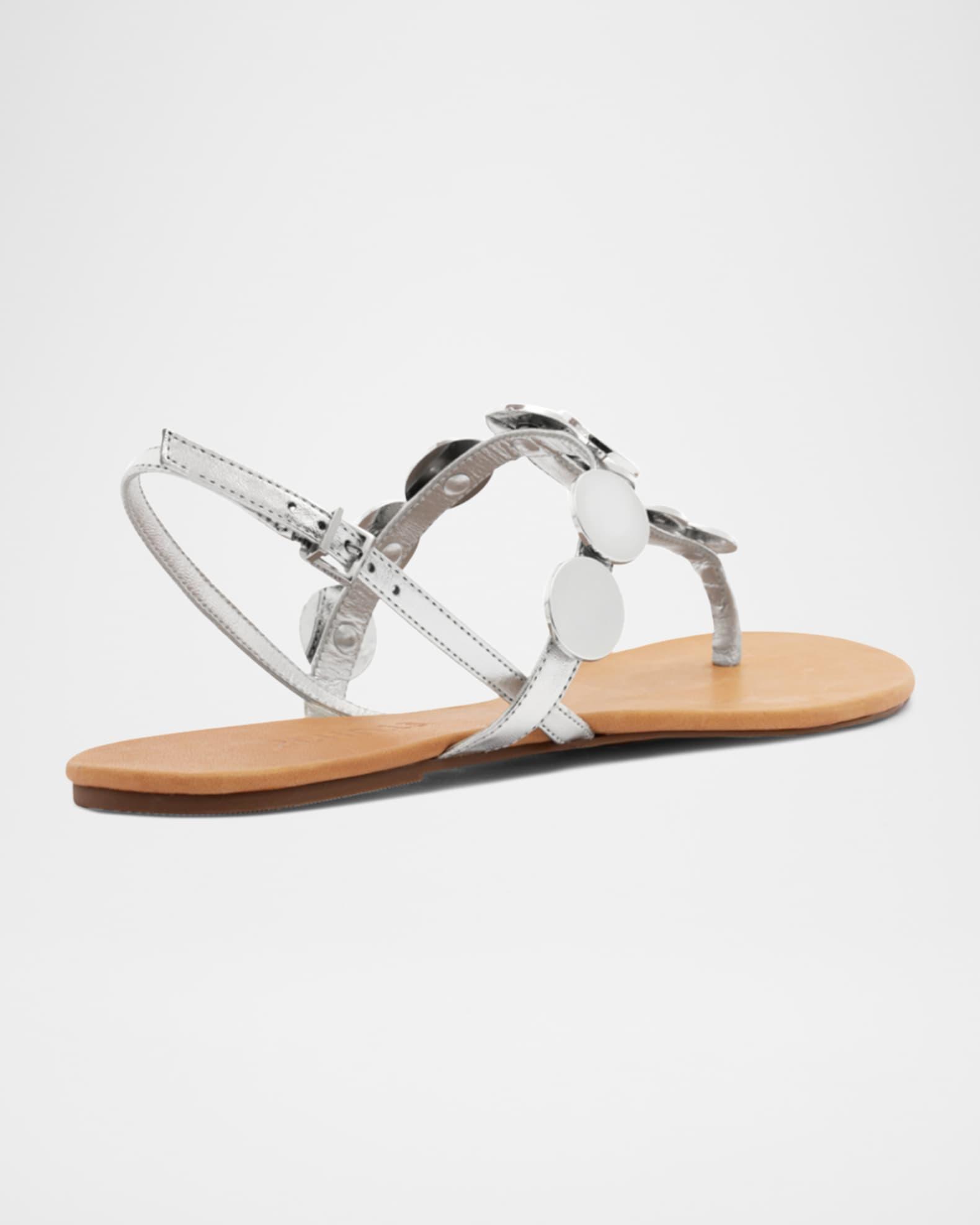 Acacia Metallic Coin Flat Sandals Product Image