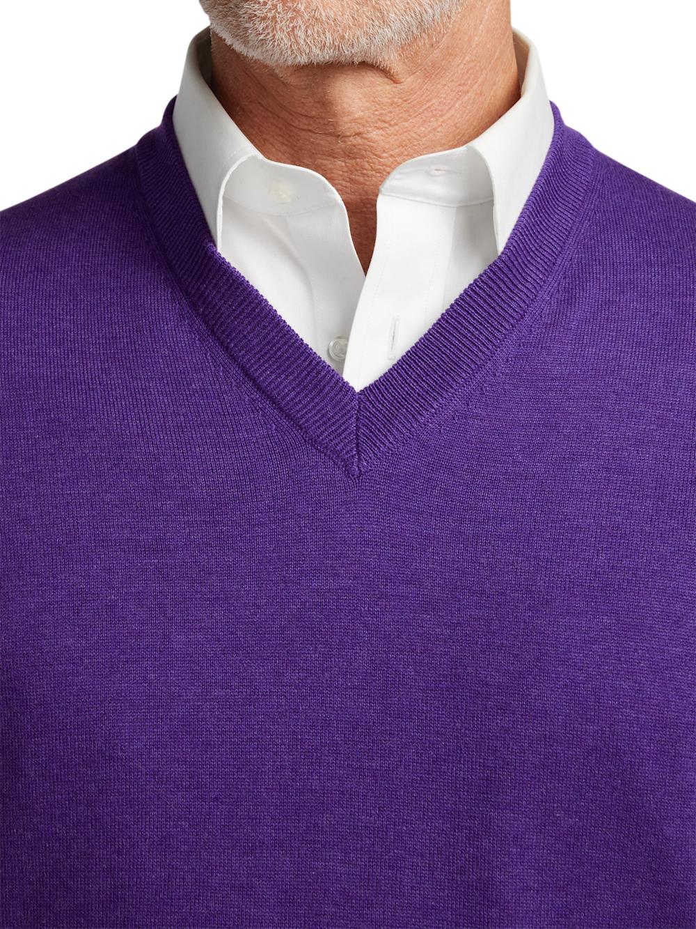 Supima Cotton Vest - Purple Product Image